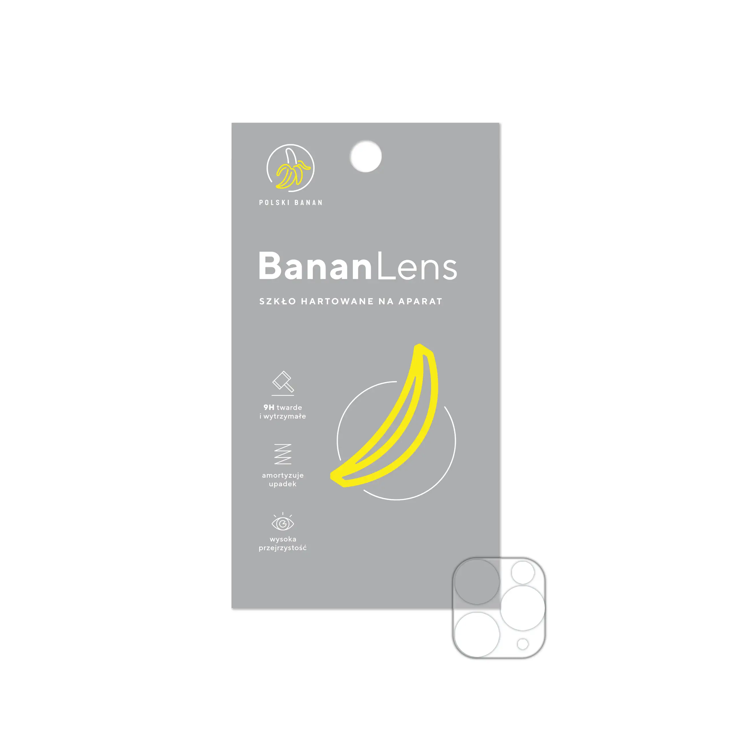 Szkło hartowane Polski Banan BananLens na aparat do Apple iPhone 11 Pro z opakowaniem