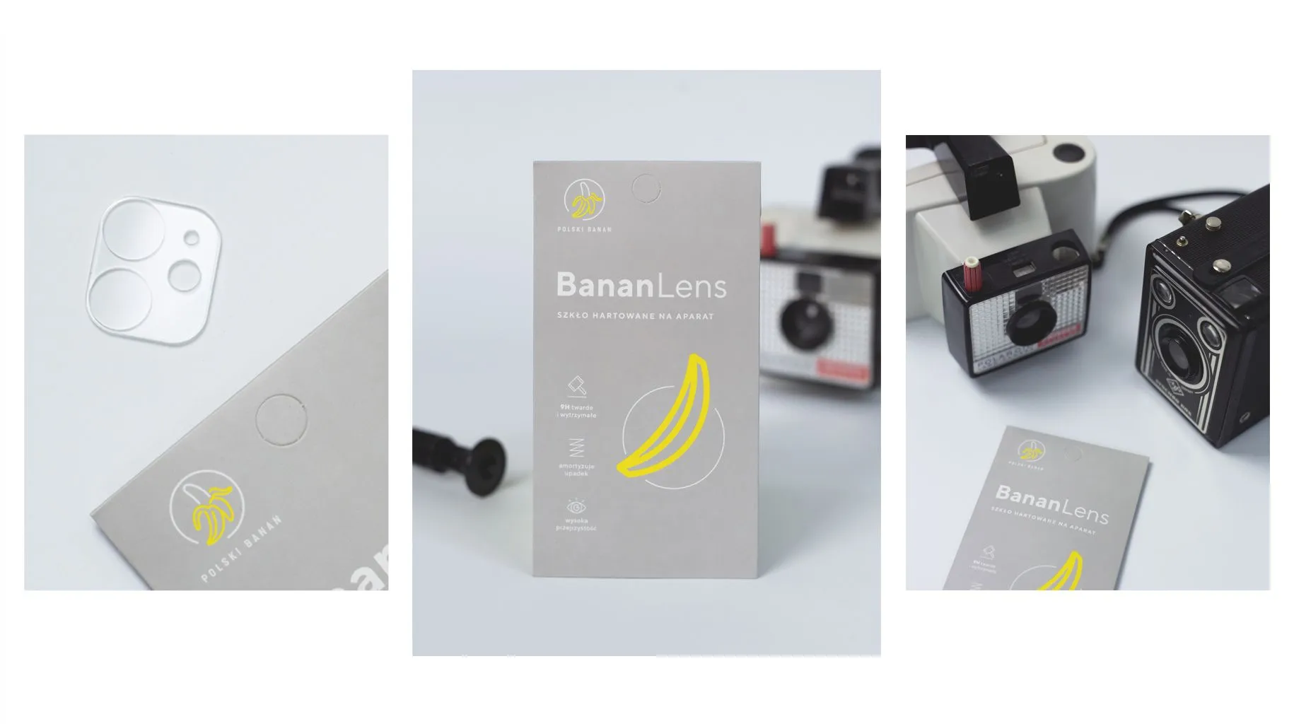 Szkło hartowane Polski Banan BananLens na aparat do Apple iPhone 12