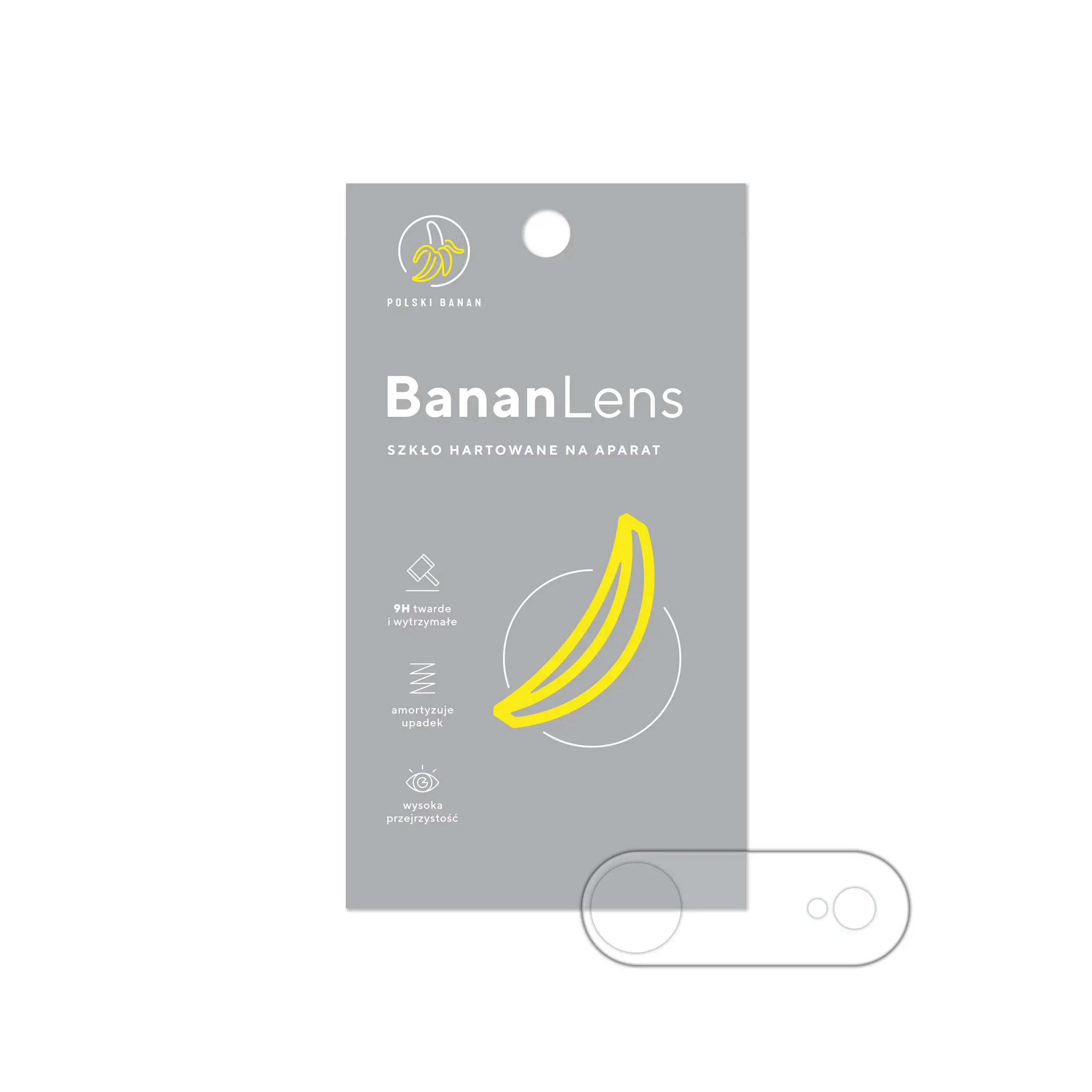Szkło hartowane Polski Banan BananLens na aparat do Apple iPhone Air z opakowaniem