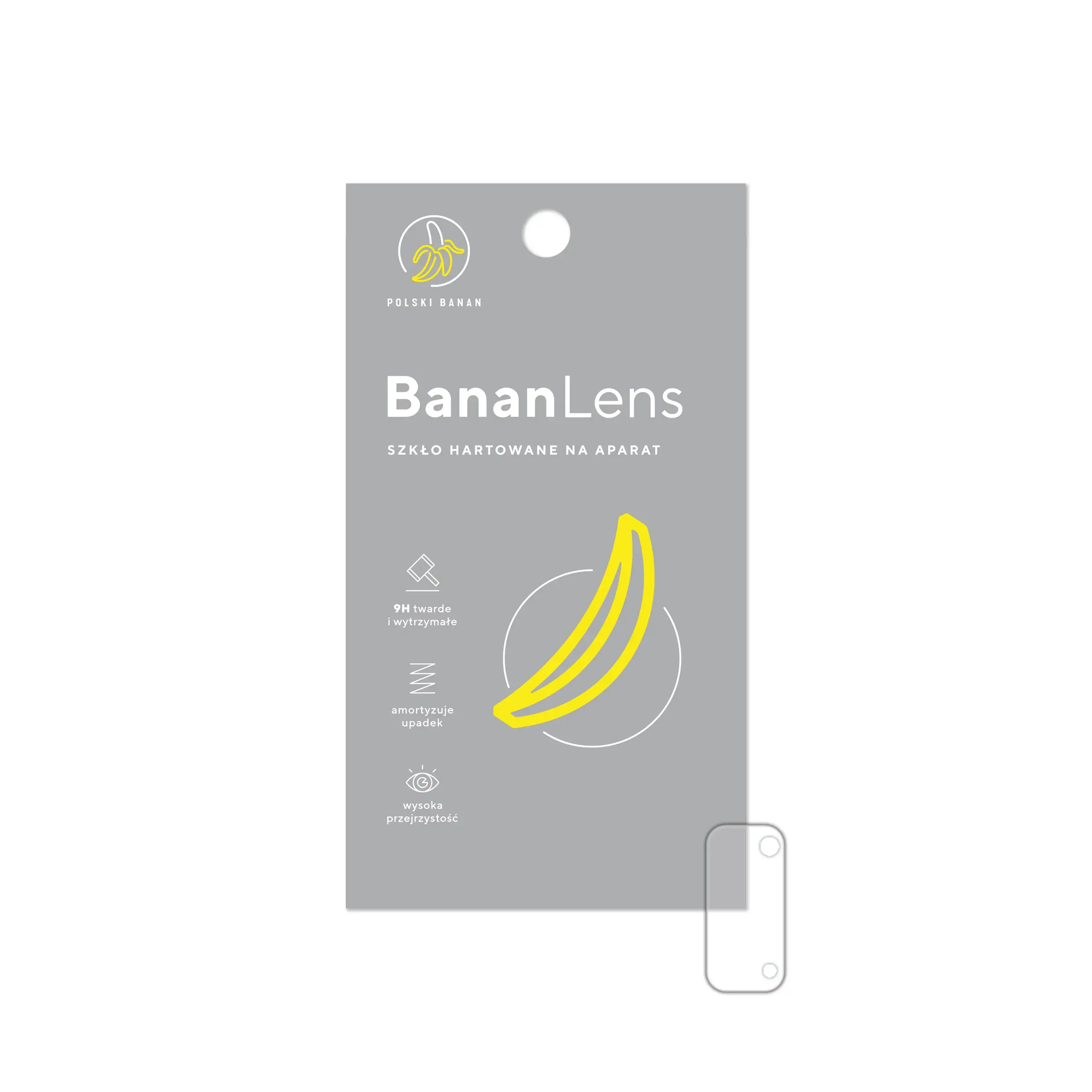 Szkło hartowane Polski Banan BananLens na aparat do Samsung Galaxy S20 z opakowaniem