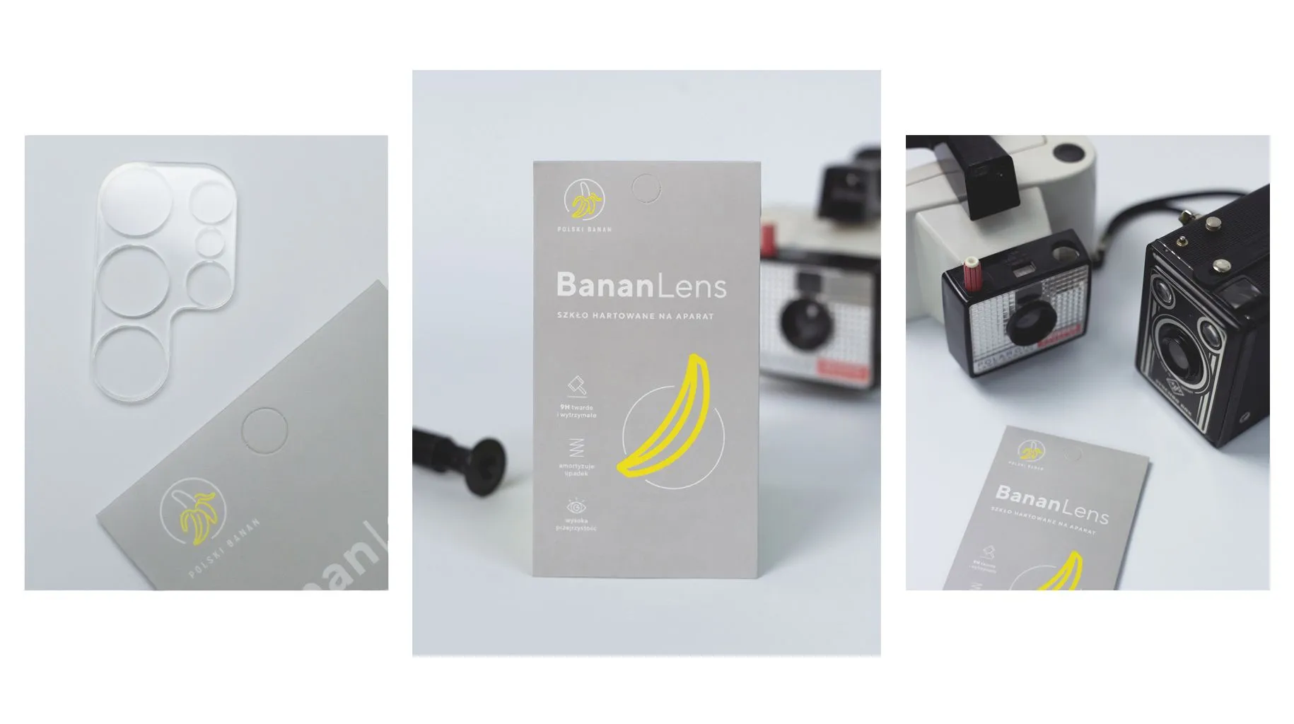 Szkło hartowane Polski Banan BananLens na aparat do Samsung Galaxy S23 Ultra
