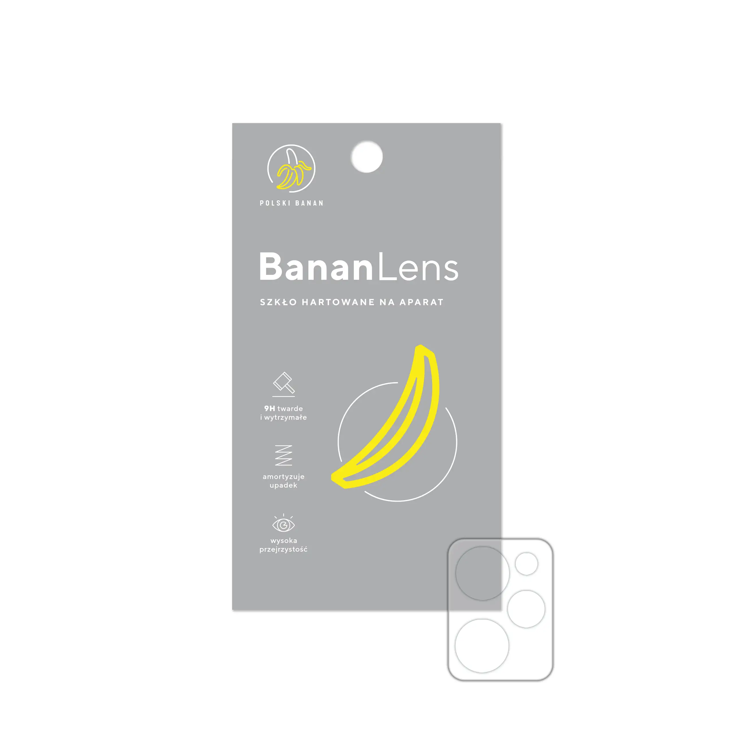 Szkło hartowane Polski Banan BananLens na aparat do Xiaomi POCO X5 Pro z opakowaniem
