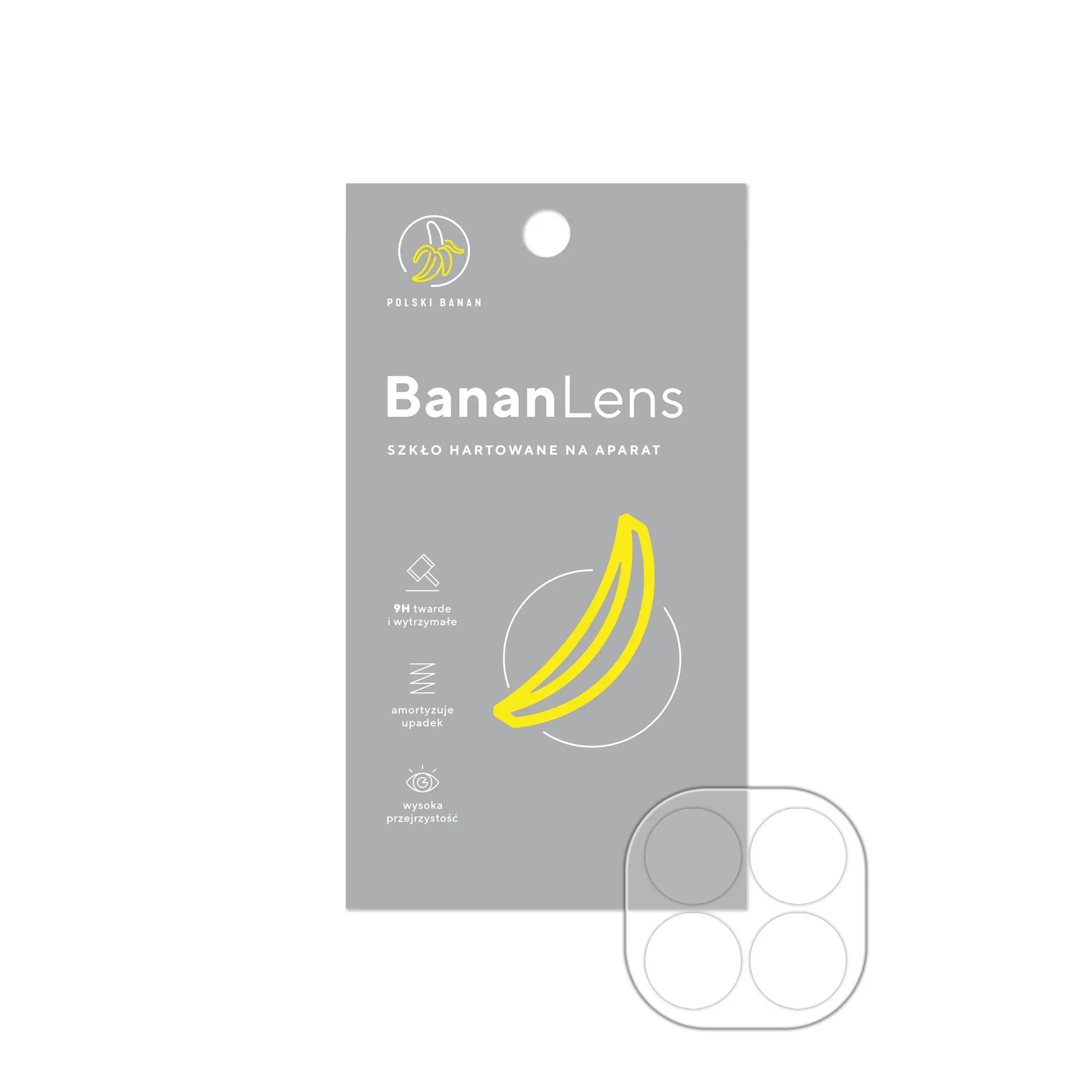 Szkło hartowane Polski Banan BananLens na aparat do Xiaomi Redmi Note 14 Pro 5G z opakowaniem