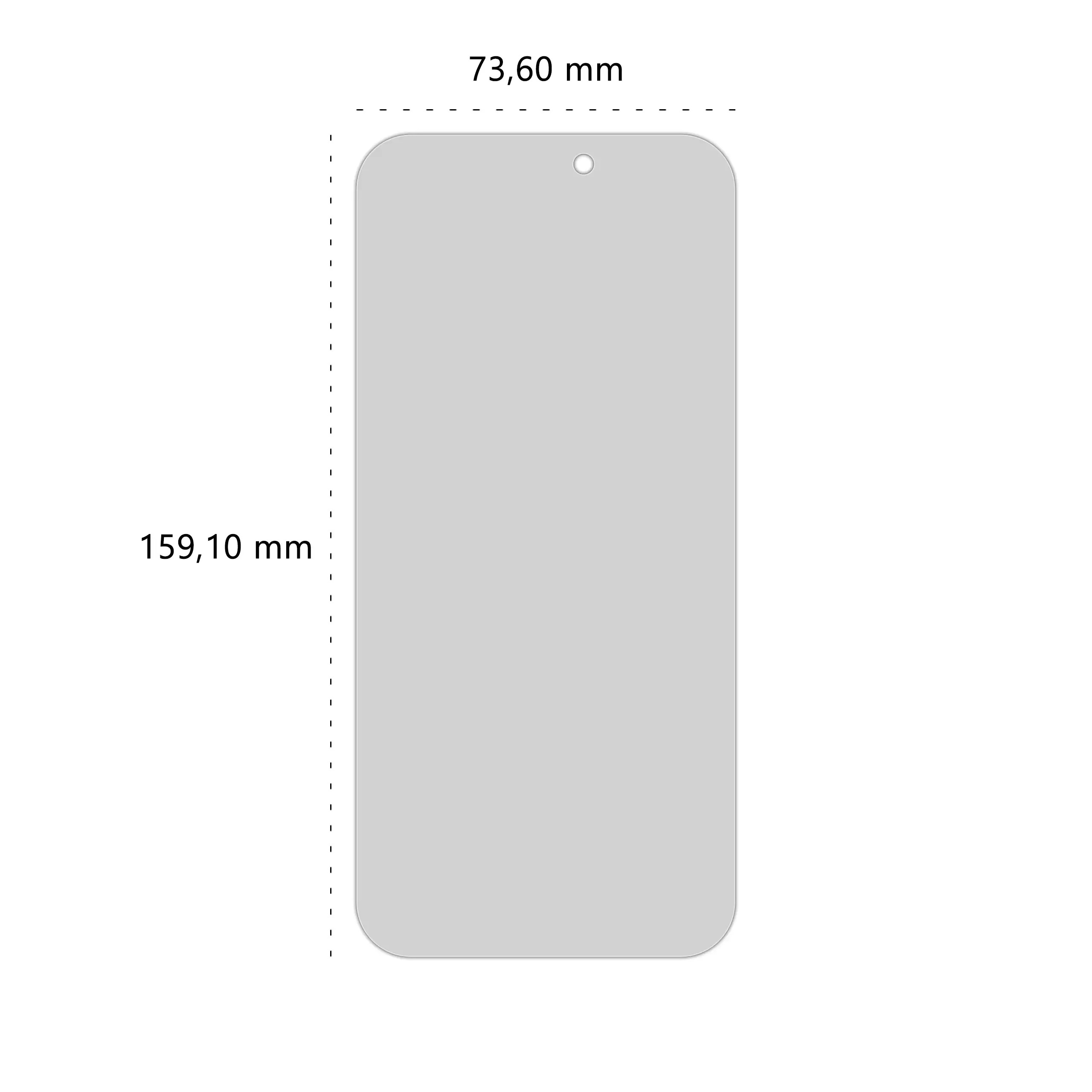 Wymiary prywatyzującego szkła hartowanego BananPrivacy marki Polski Banan do telefonu Apple iPhone 17 Pro Max