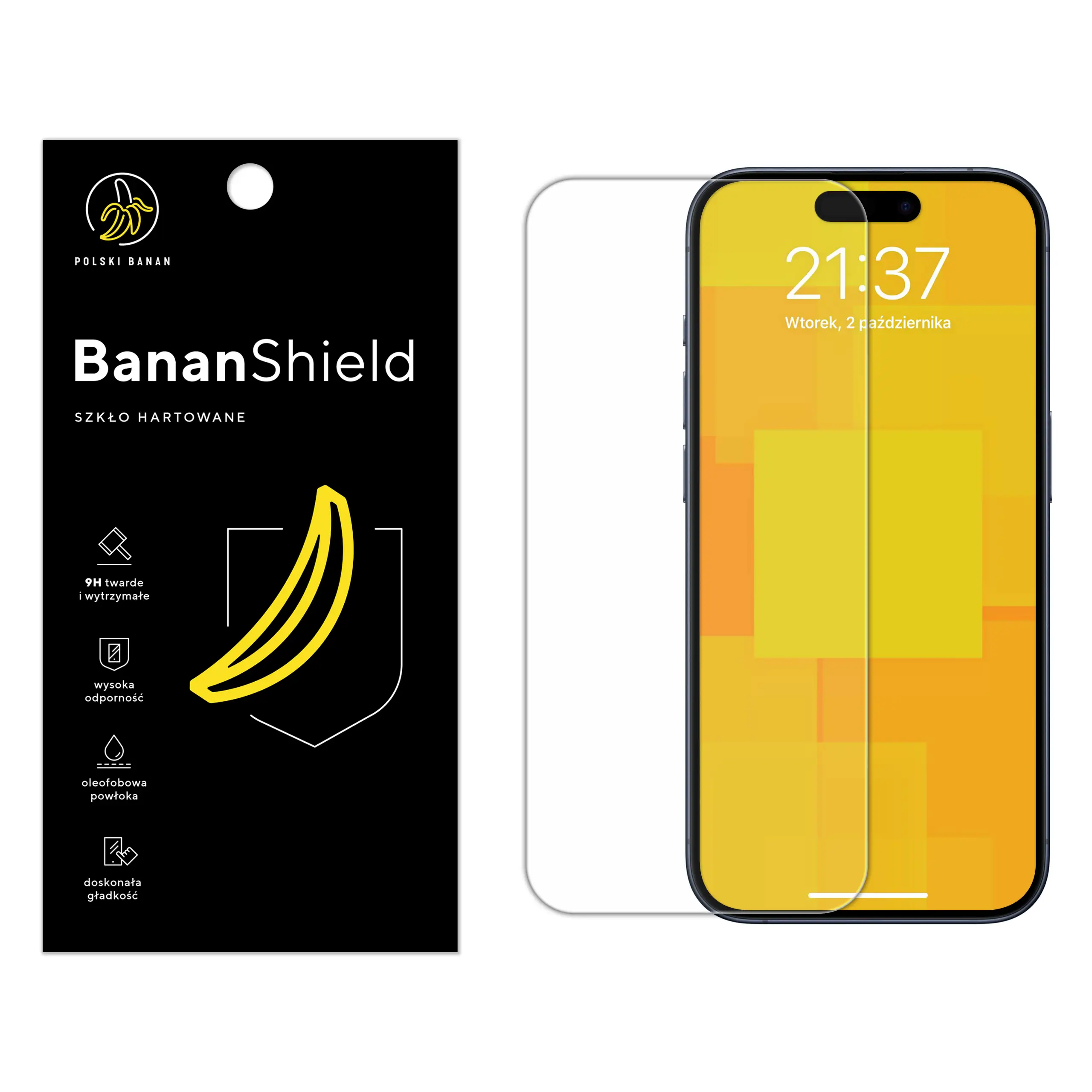 Szkło hartowane Polski Banan BananShield do Apple iPhone 16