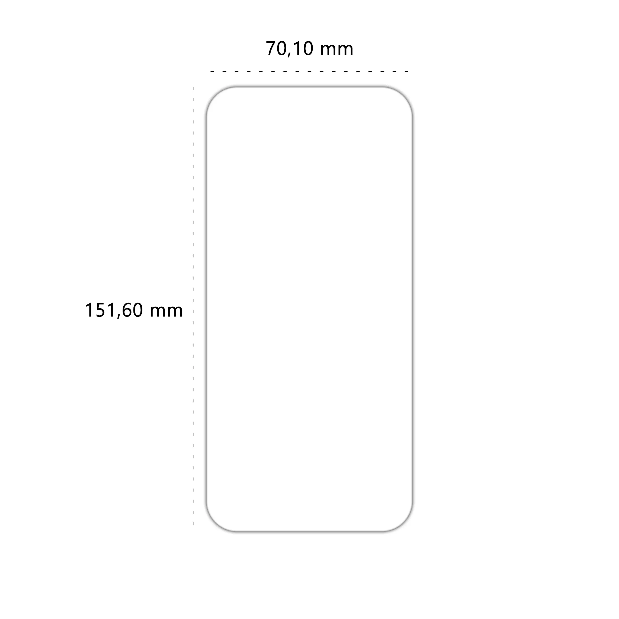 Wymiary szkła hartowanego Polski Banan BananShield do telefonu Apple iPhone Air