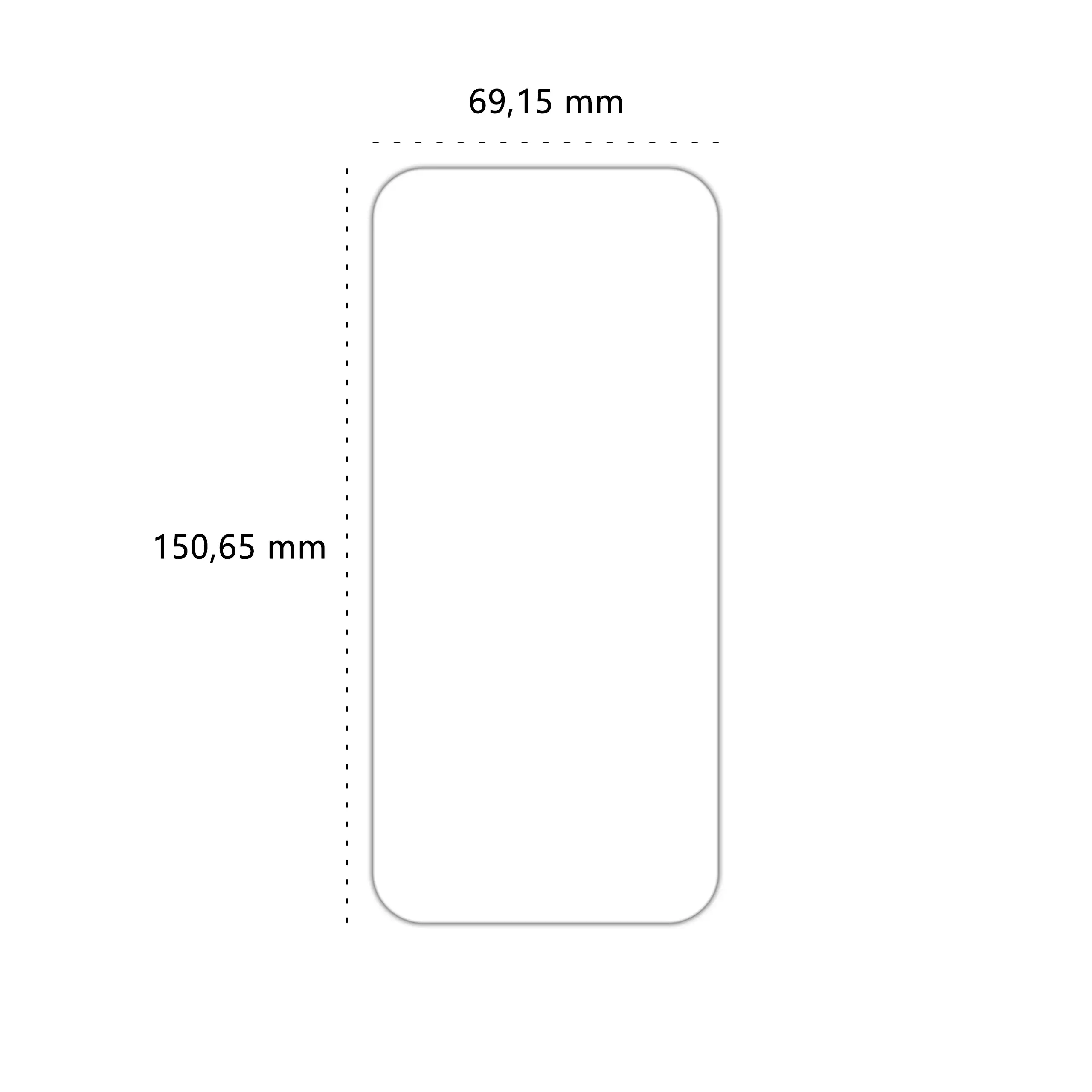 Wymiary szkła hartowanego Polski Banan BananShield do telefonu Google Pixel 9A