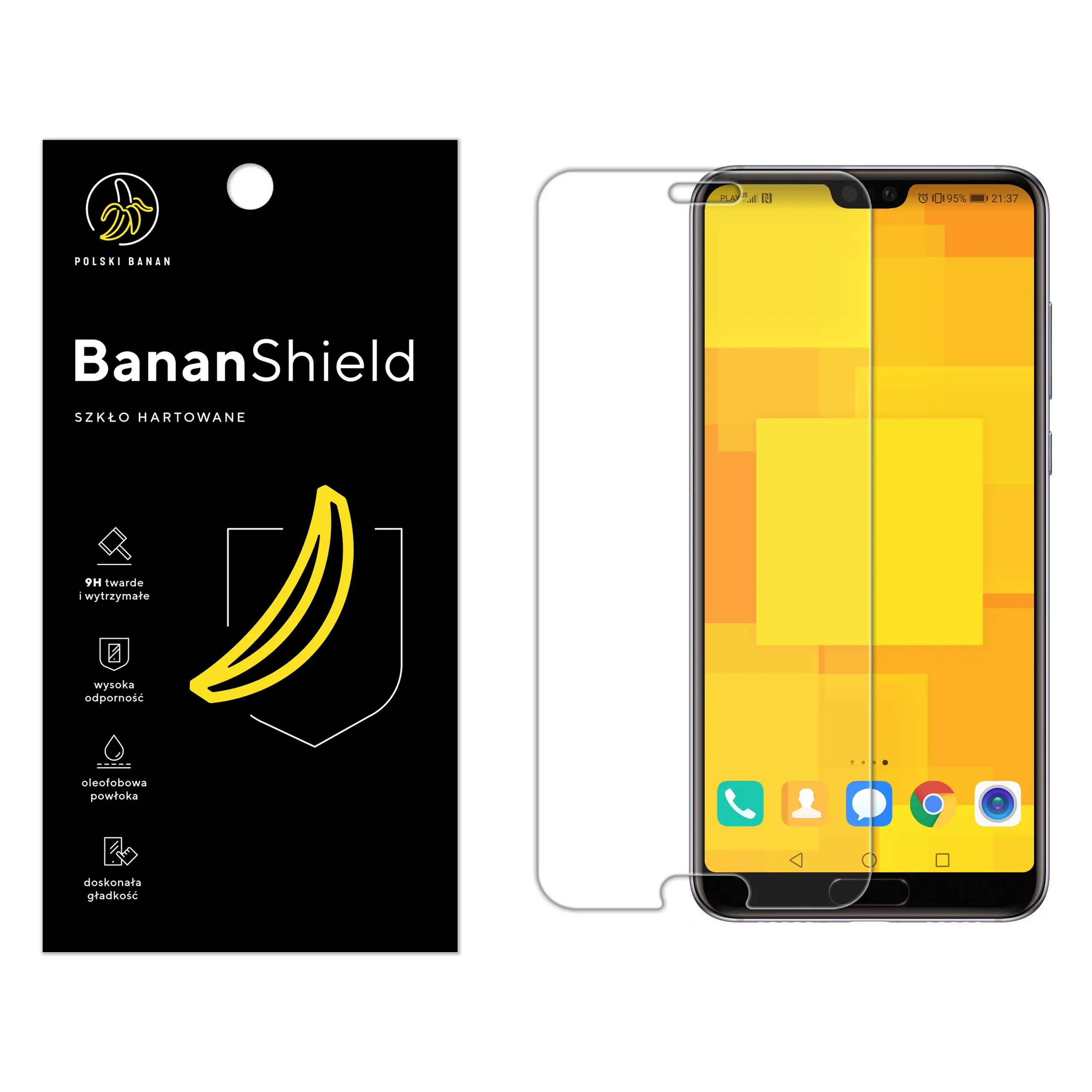 Szkło hartowane Polski Banan BananShield do Huawei P20