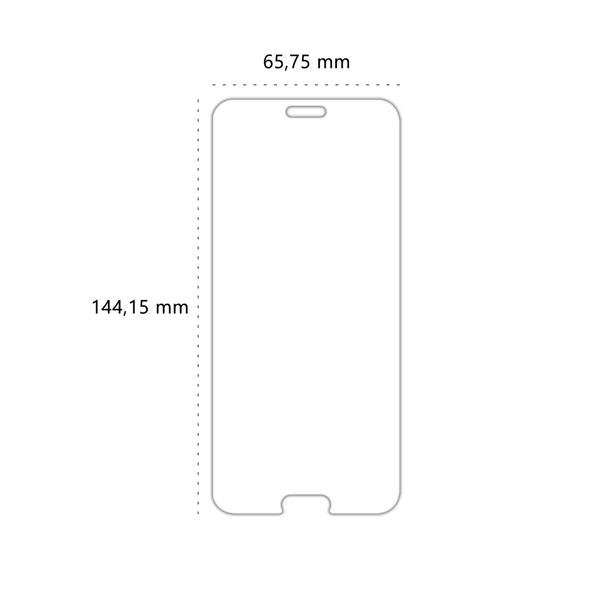 Wymiary szkła hartowanego Polski Banan BananShield do telefonu Huawei P20