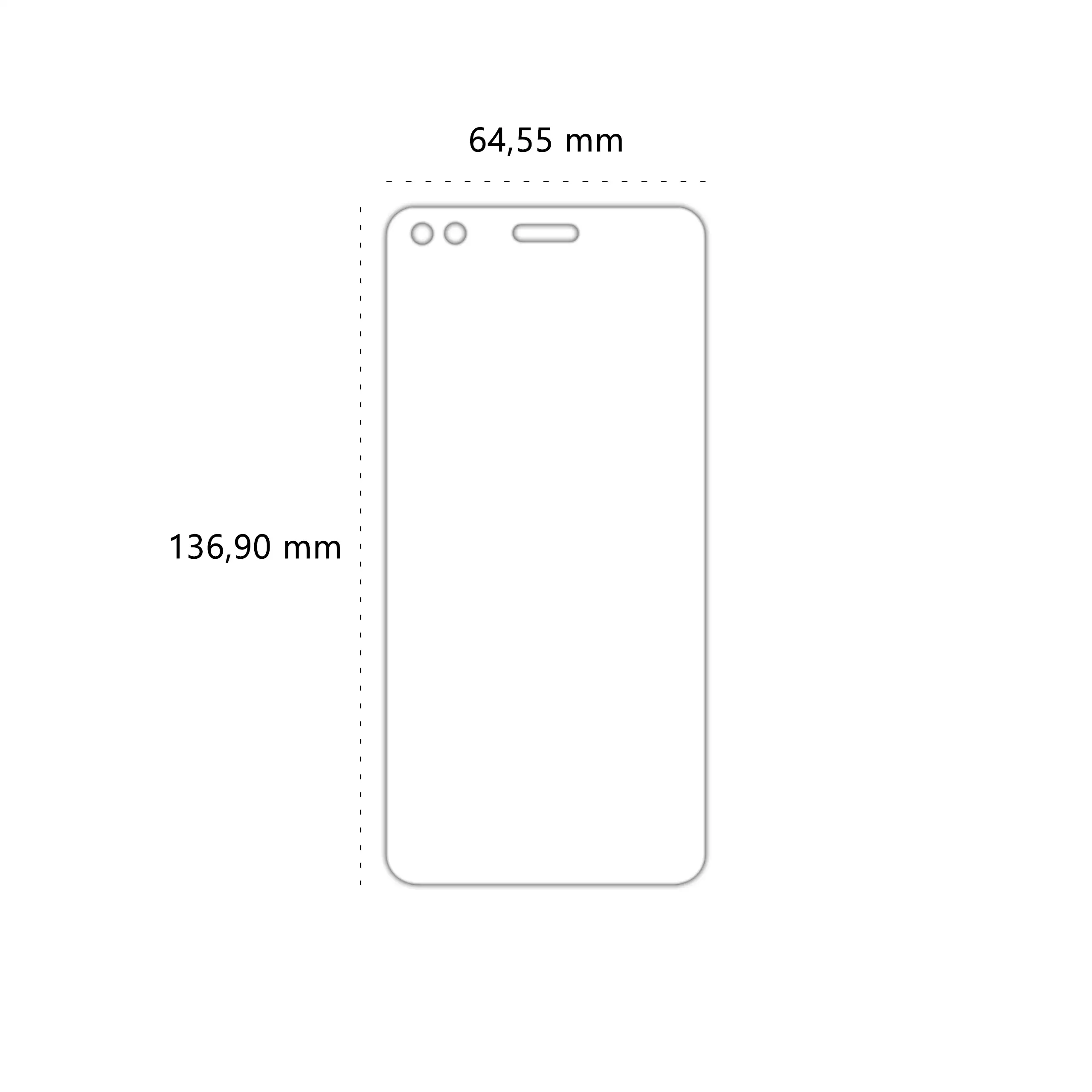 Wymiary szkła hartowanego Polski Banan BananShield do telefonu Huawei P9 Lite Mini