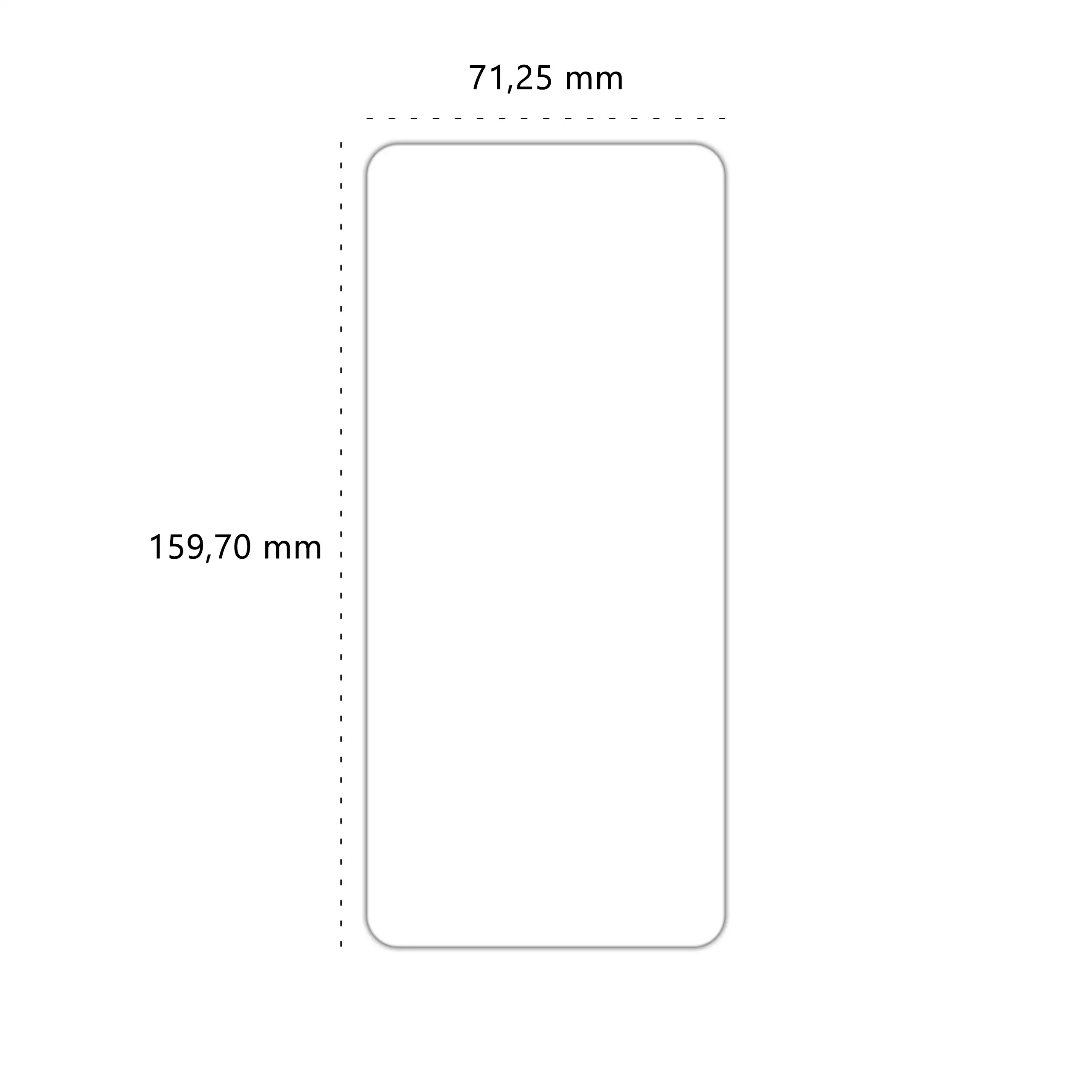 Wymiary szkła hartowanego Polski Banan BananShield do telefonu Motorola Moto G35 5G