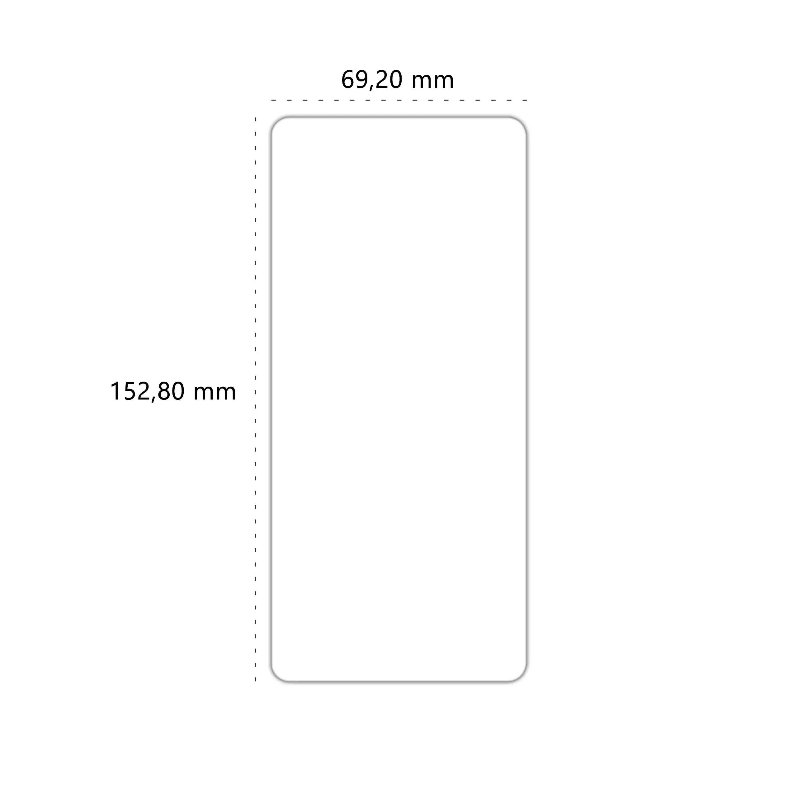 Wymiary szkła hartowanego Polski Banan BananShield do telefonu Samsung Galaxy A53 / A53 5G