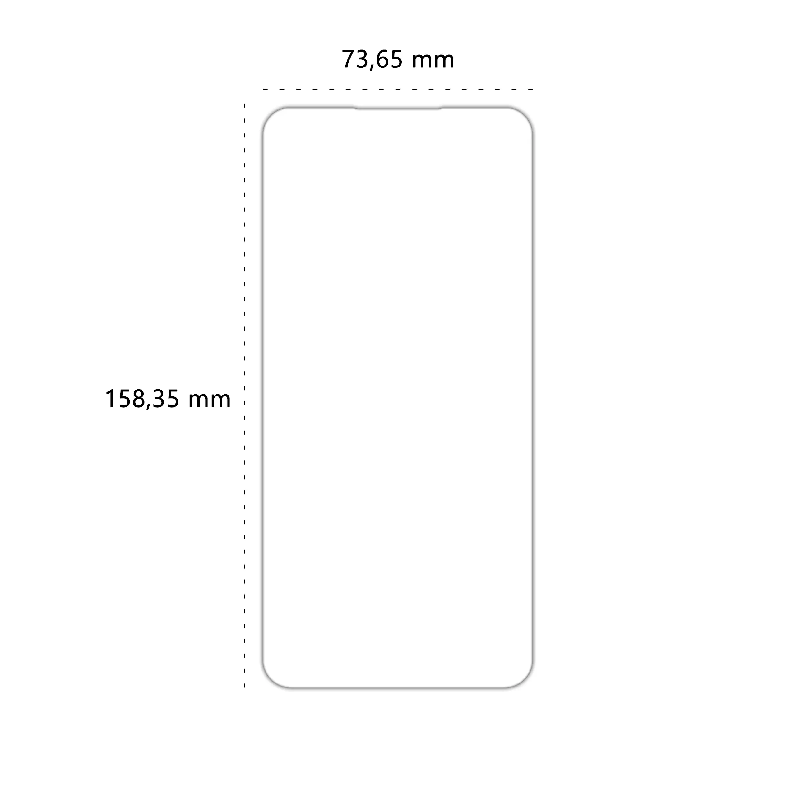 Wymiary szkła hartowanego Polski Banan BananShield do telefonu Samsung Galaxy A56 5G
