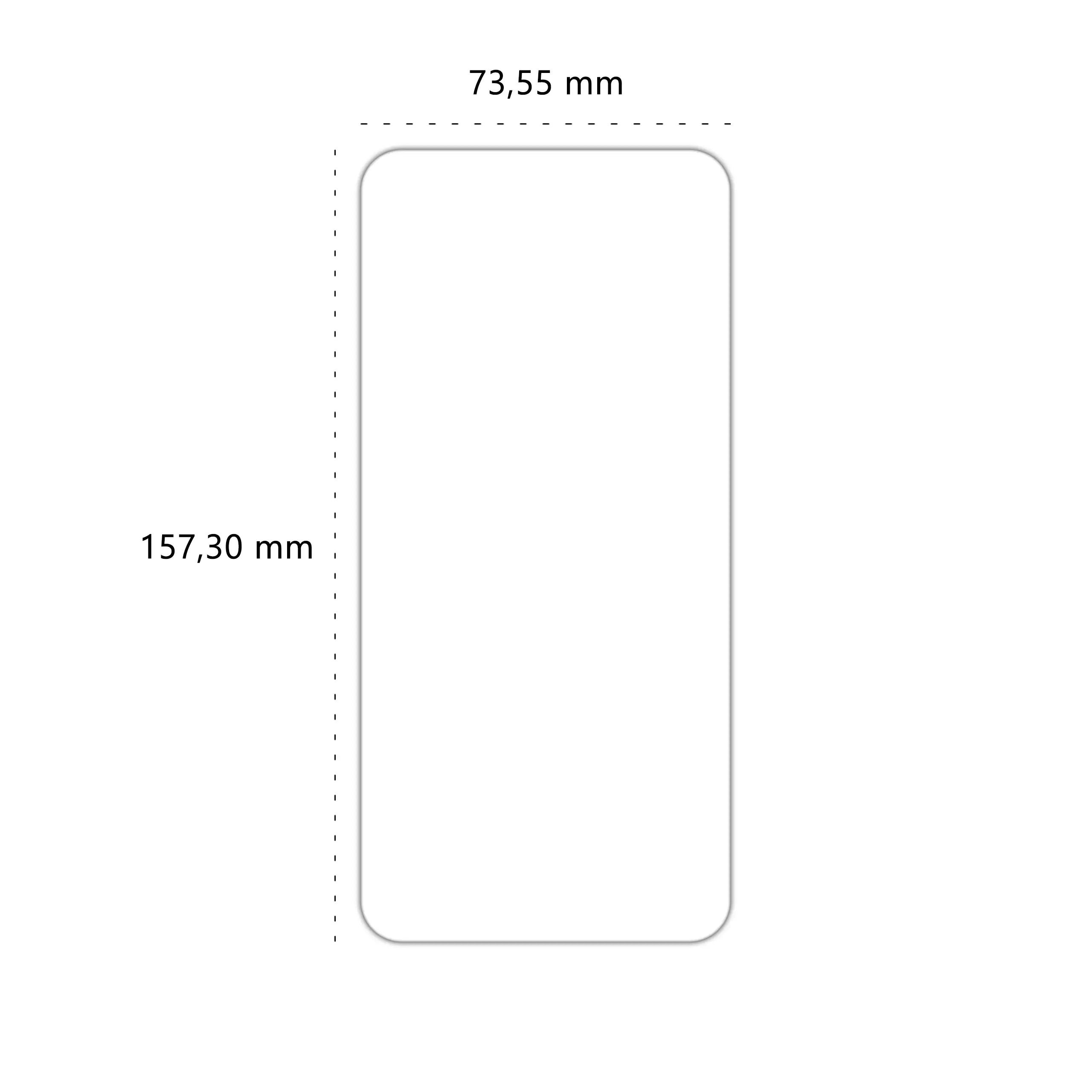 Wymiary szkła hartowanego Polski Banan BananShield do telefonu Samsung Galaxy S24 FE