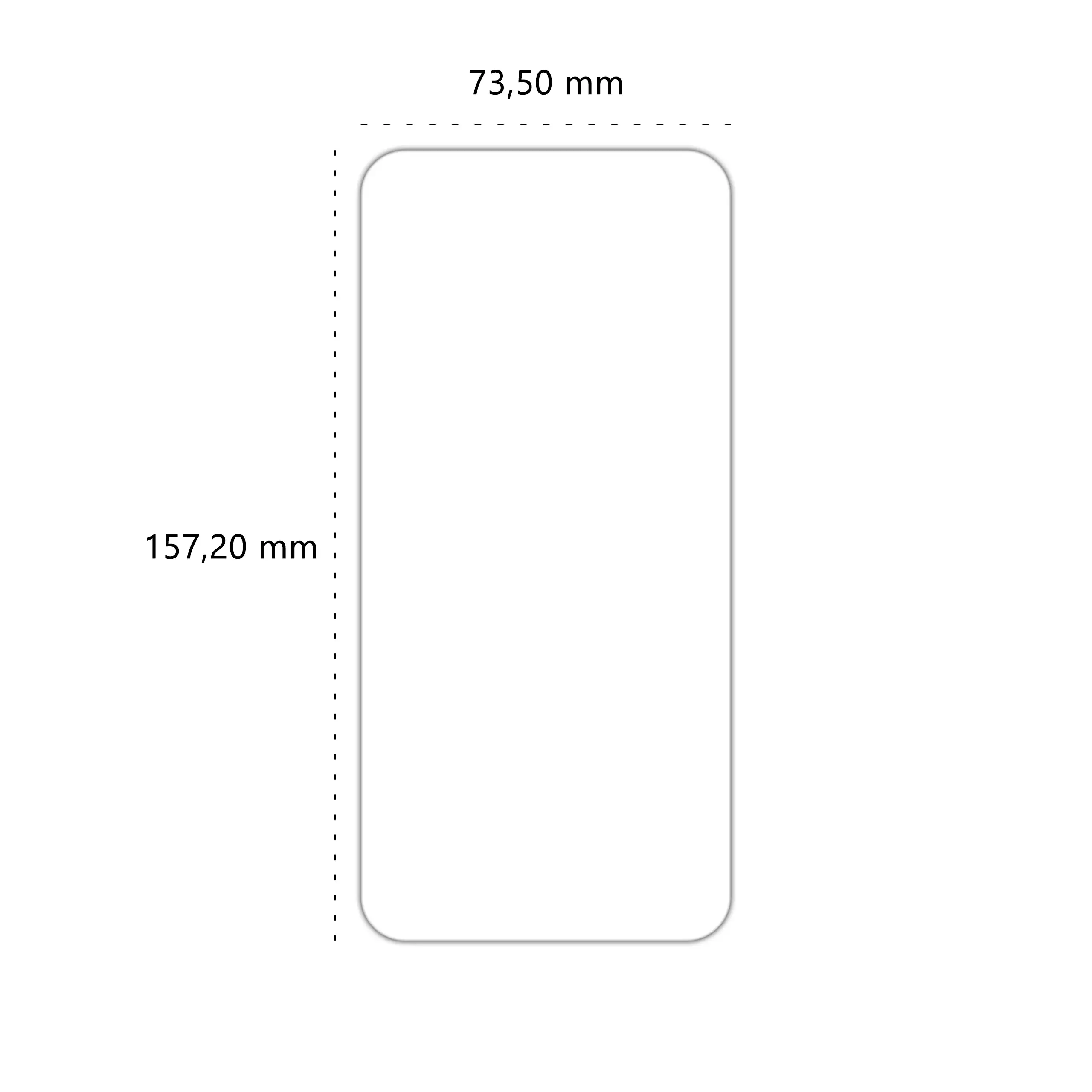 Wymiary szkła hartowanego Polski Banan BananShield do telefonu Samsung Galaxy S25 FE