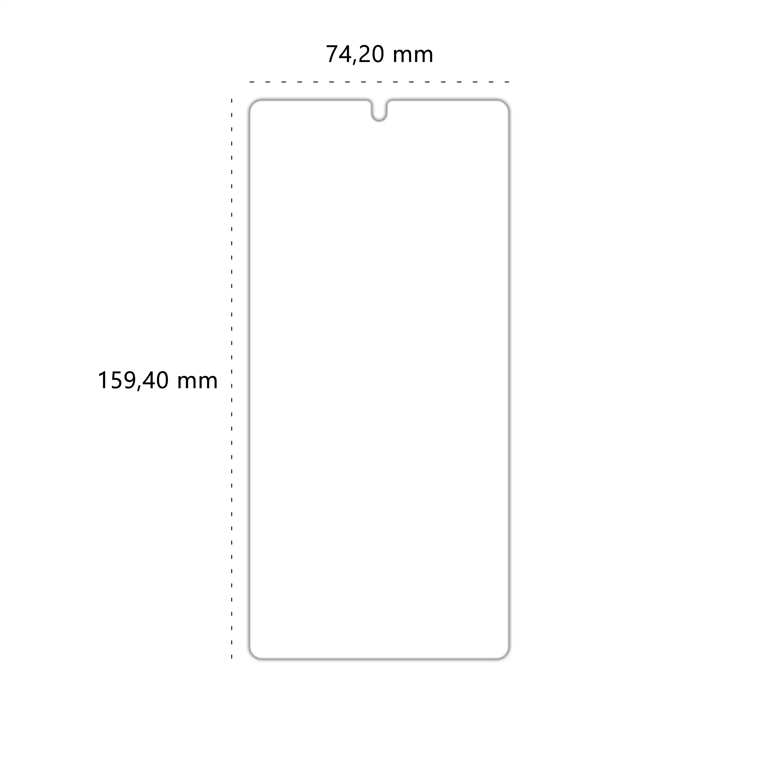 Wymiary szkła hartowanego Polski Banan BananShield do telefonu Samsung Galaxy S25 Ultra