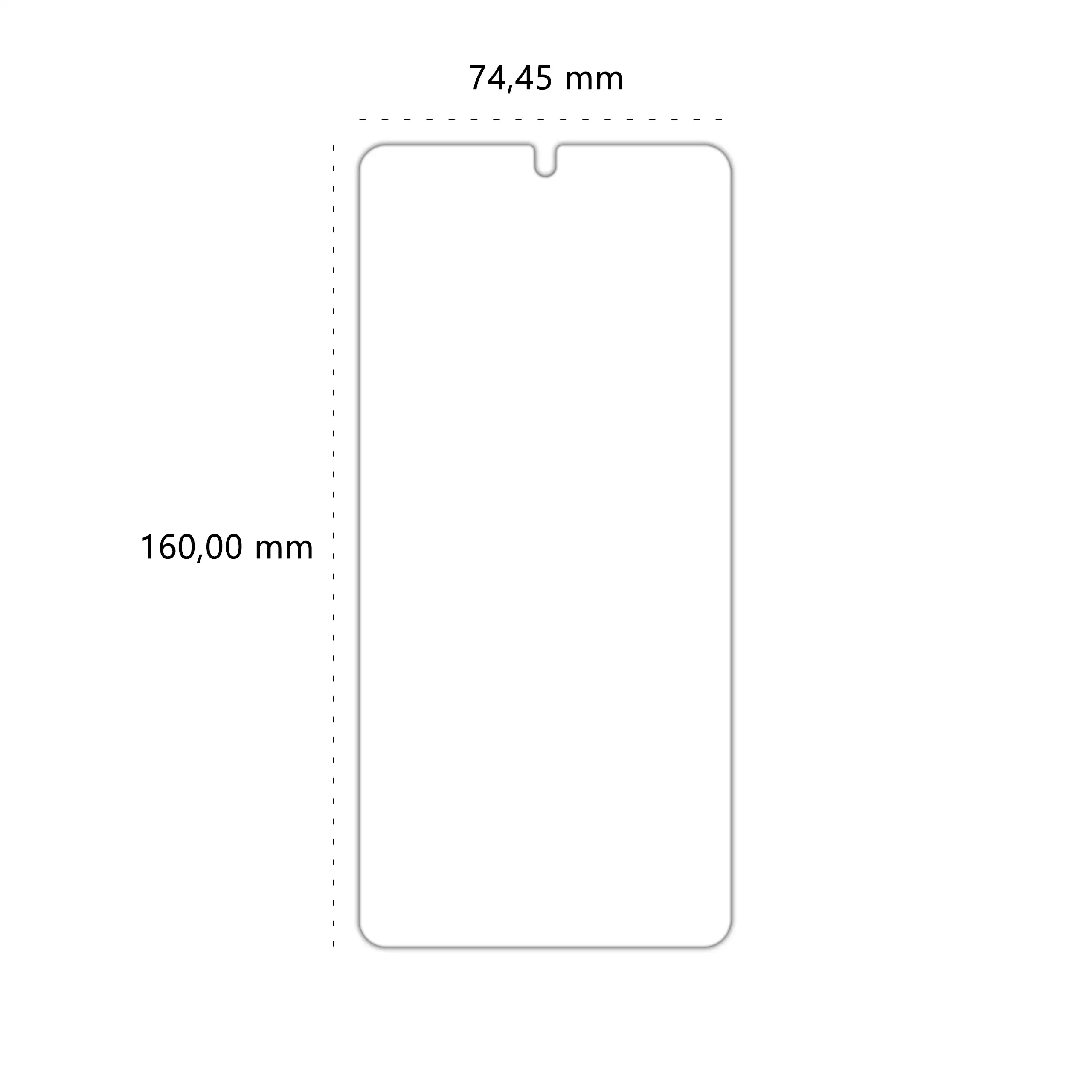 Wymiary szkła hartowanego Polski Banan BananShield do telefonu Samsung Galaxy S26 Ultra