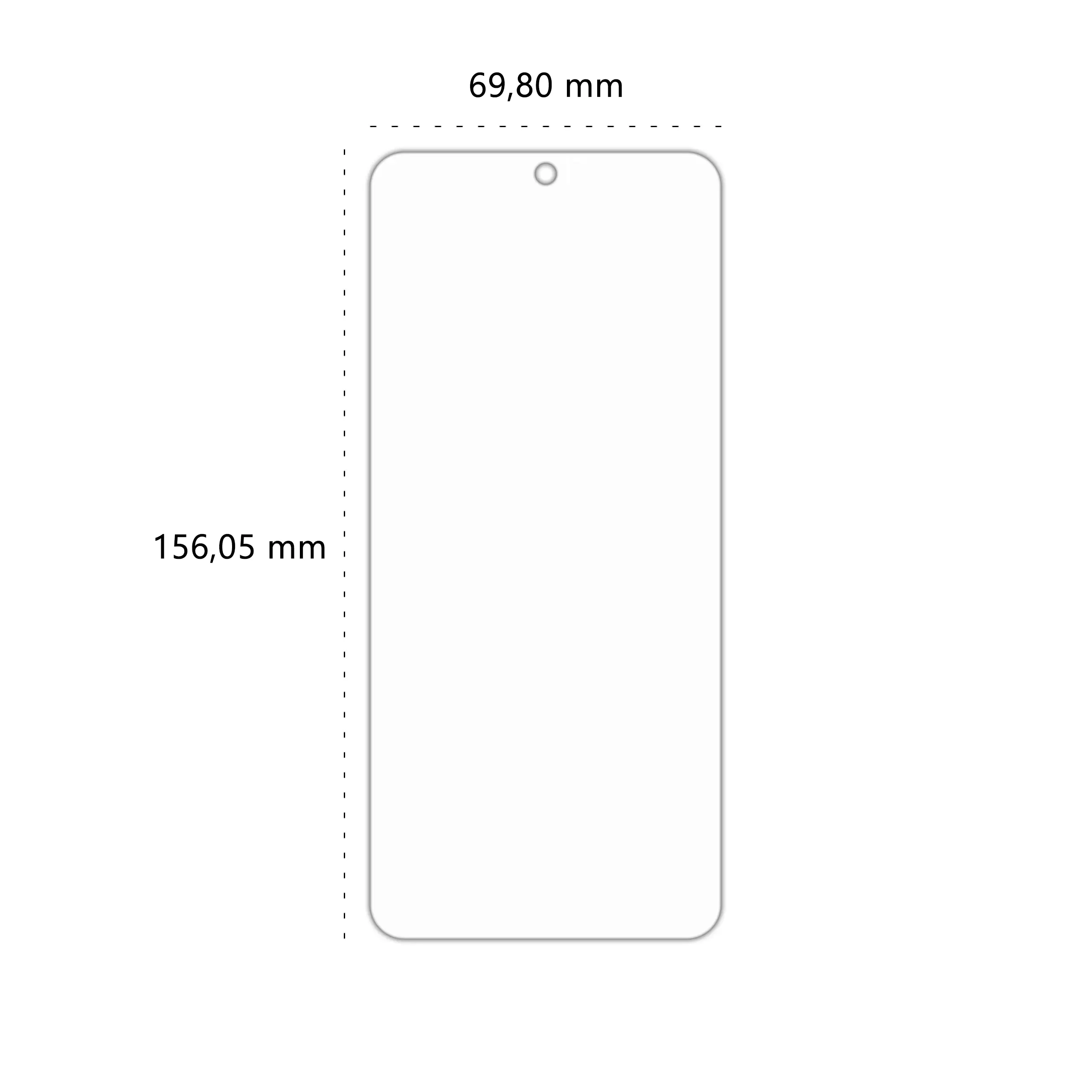 Wymiary szkła hartowanego Polski Banan BananShield do telefonu Xiaomi POCO X6 Pro