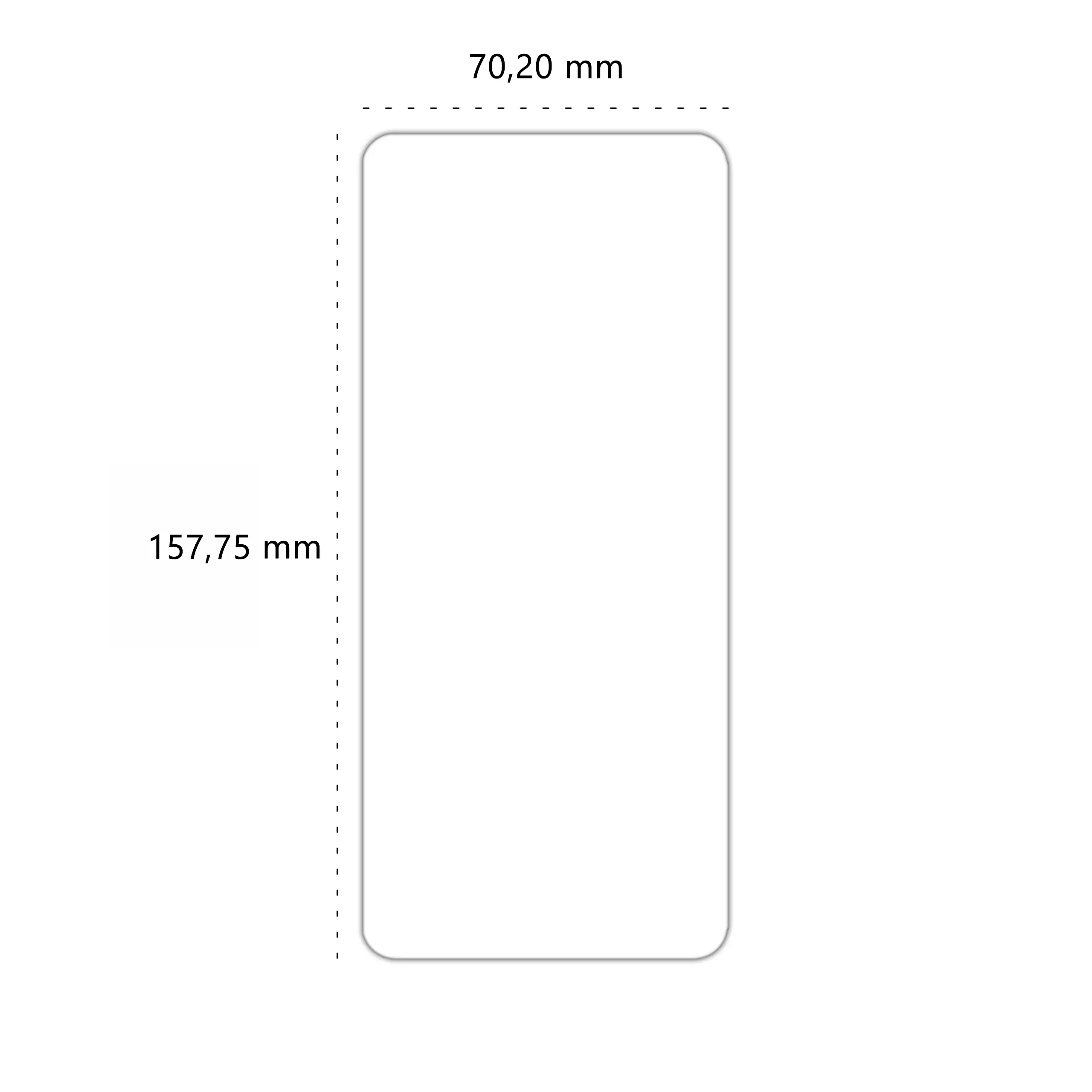 Wymiary szkła hartowanego Polski Banan BananShield do telefonu Xiaomi Redmi Note 13 4G