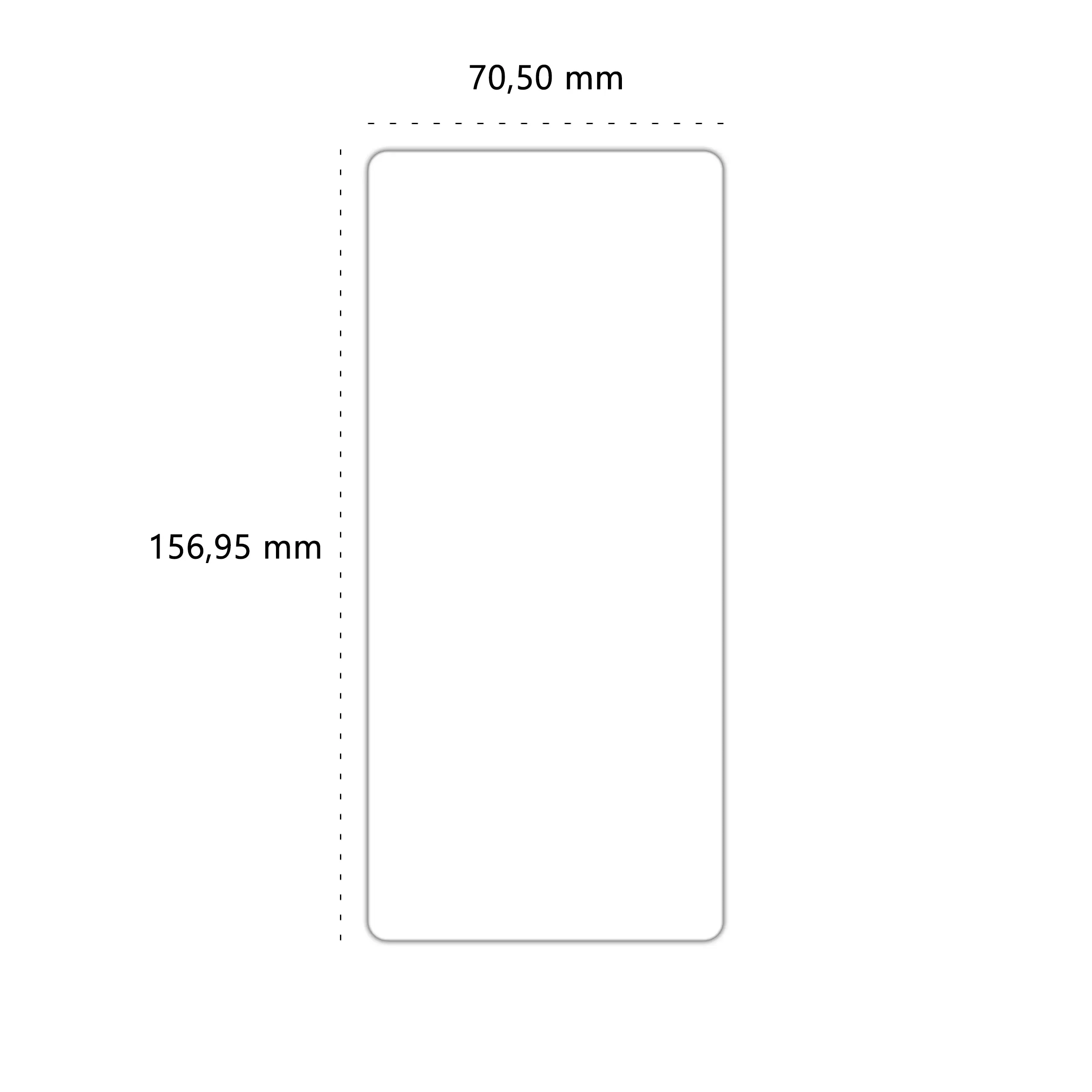 Wymiary szkła hartowanego Polski Banan BananShield do telefonu Xiaomi Redmi Note 14 4G