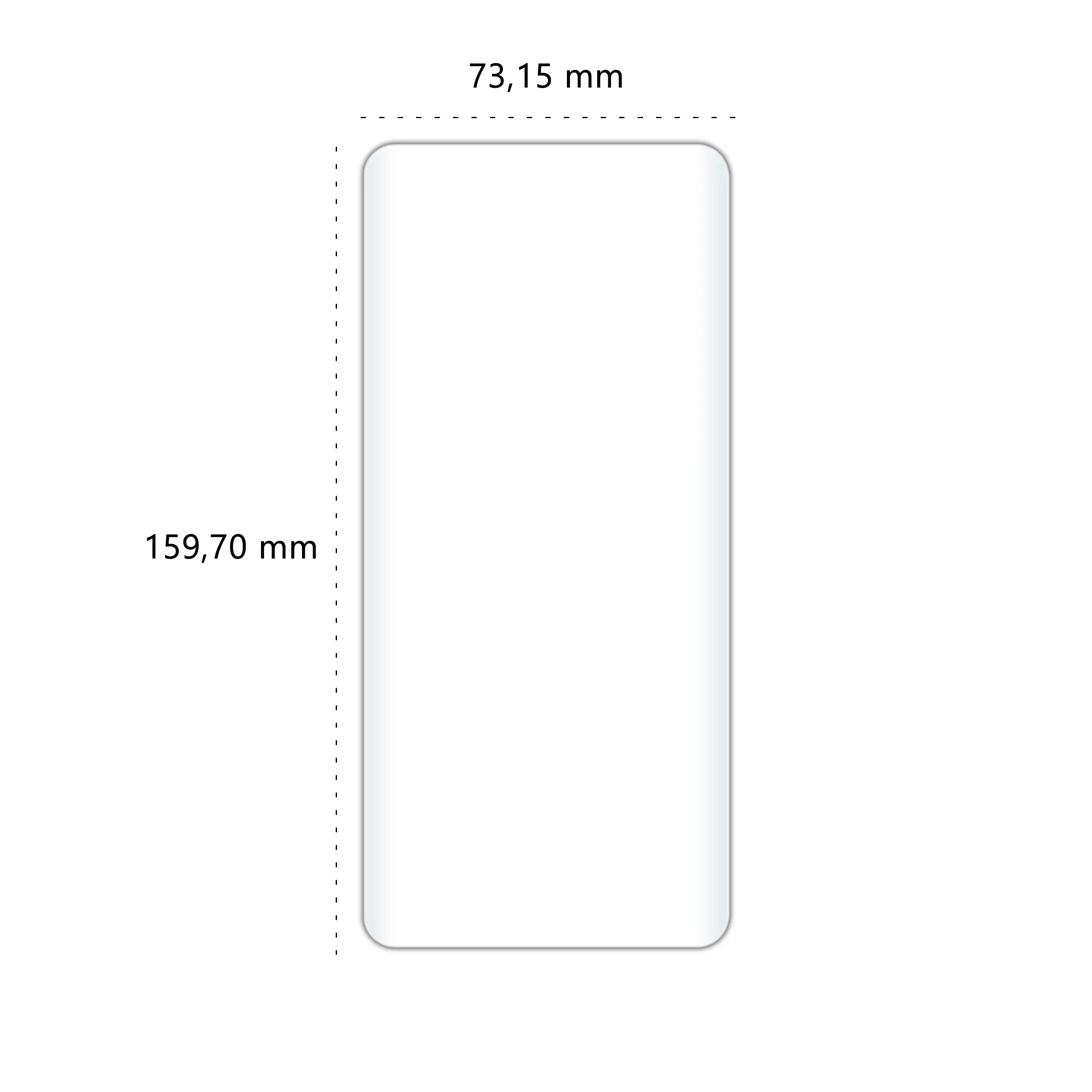 Wymiary szkła hartowanego UV Polski Banan BananUltra do telefonu OnePlus 12