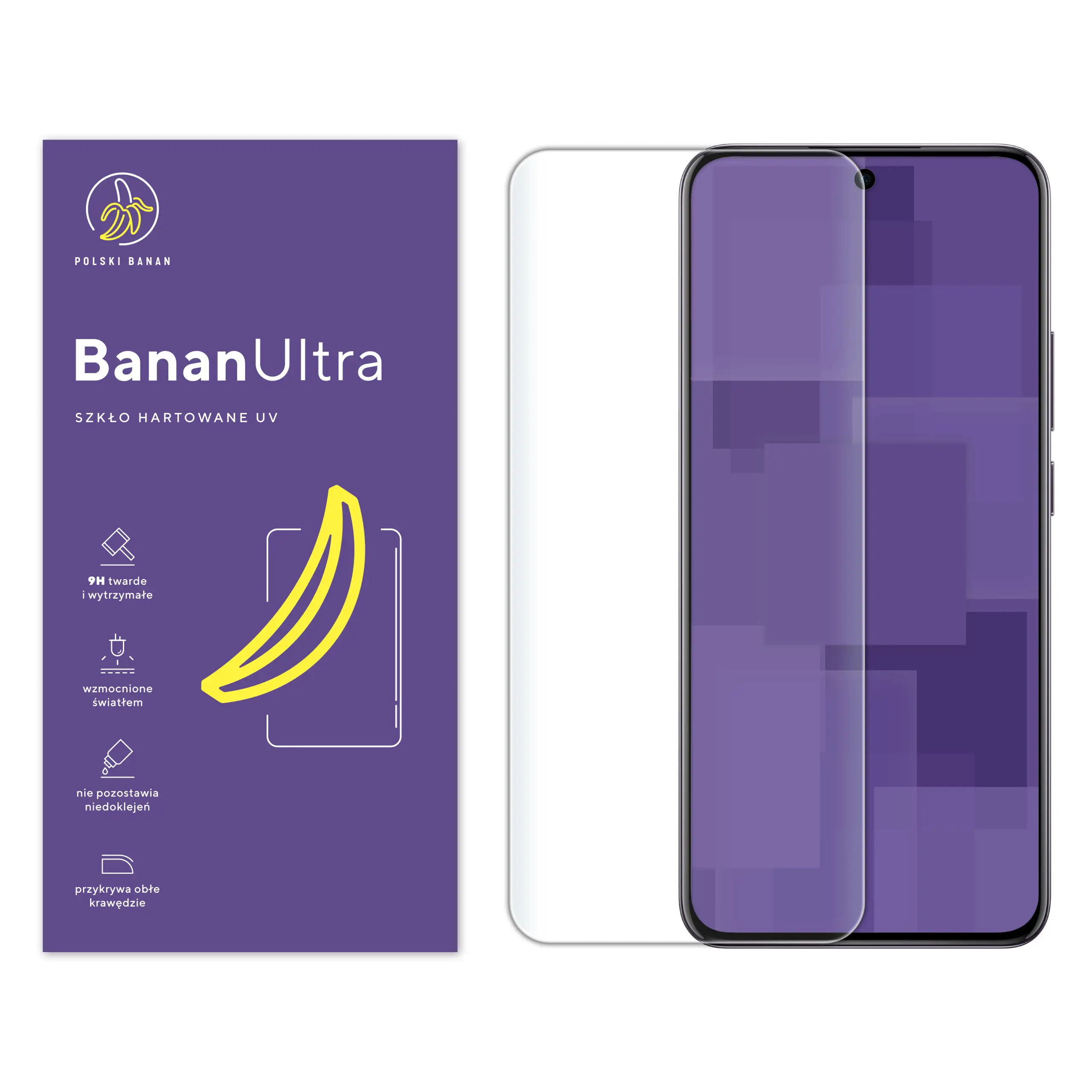 Szkło hartowane UV Polski Banan BananUltra do Oppo Reno12 Pro