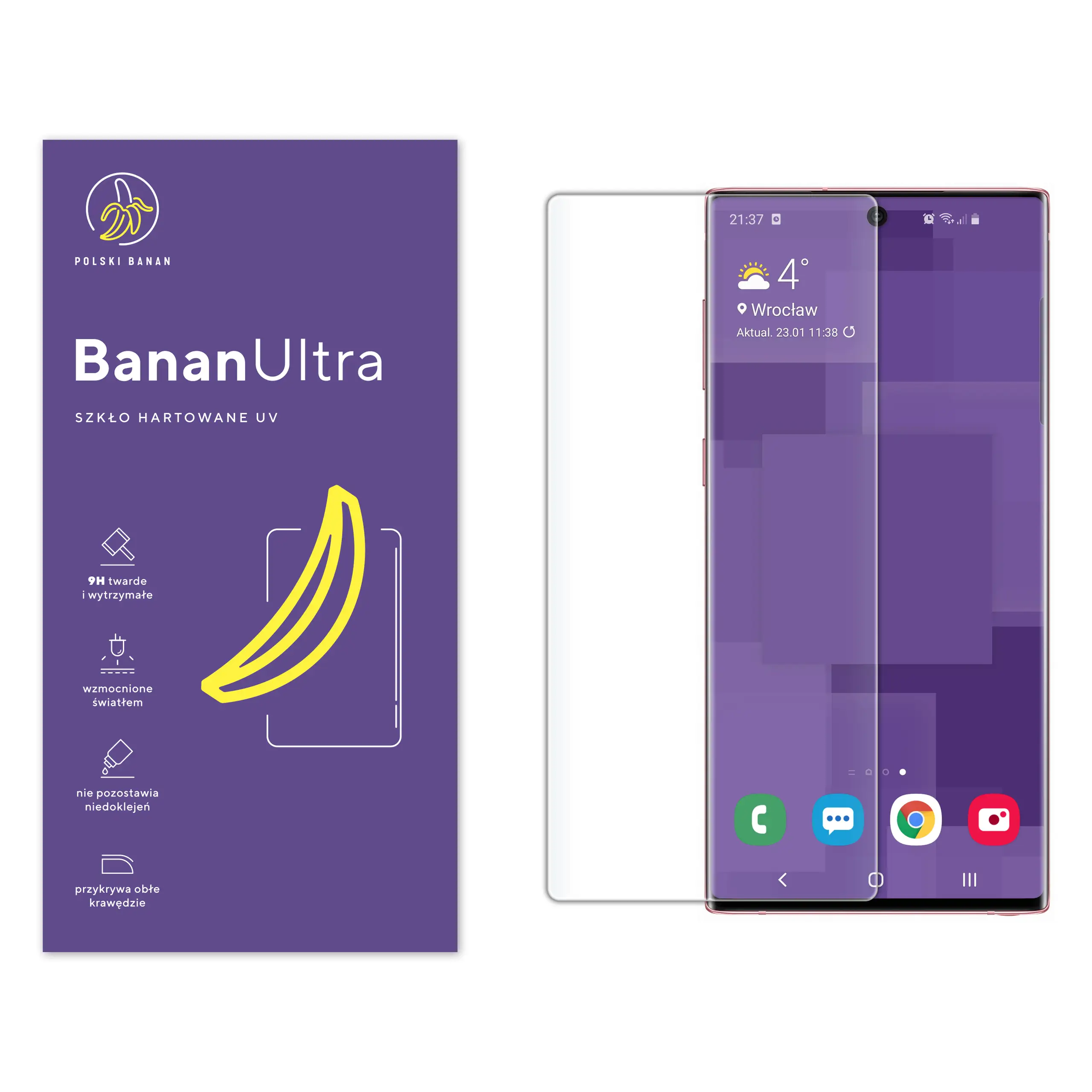 Szkło hartowane UV Polski Banan BananUltra do Samsung Galaxy Note 10
