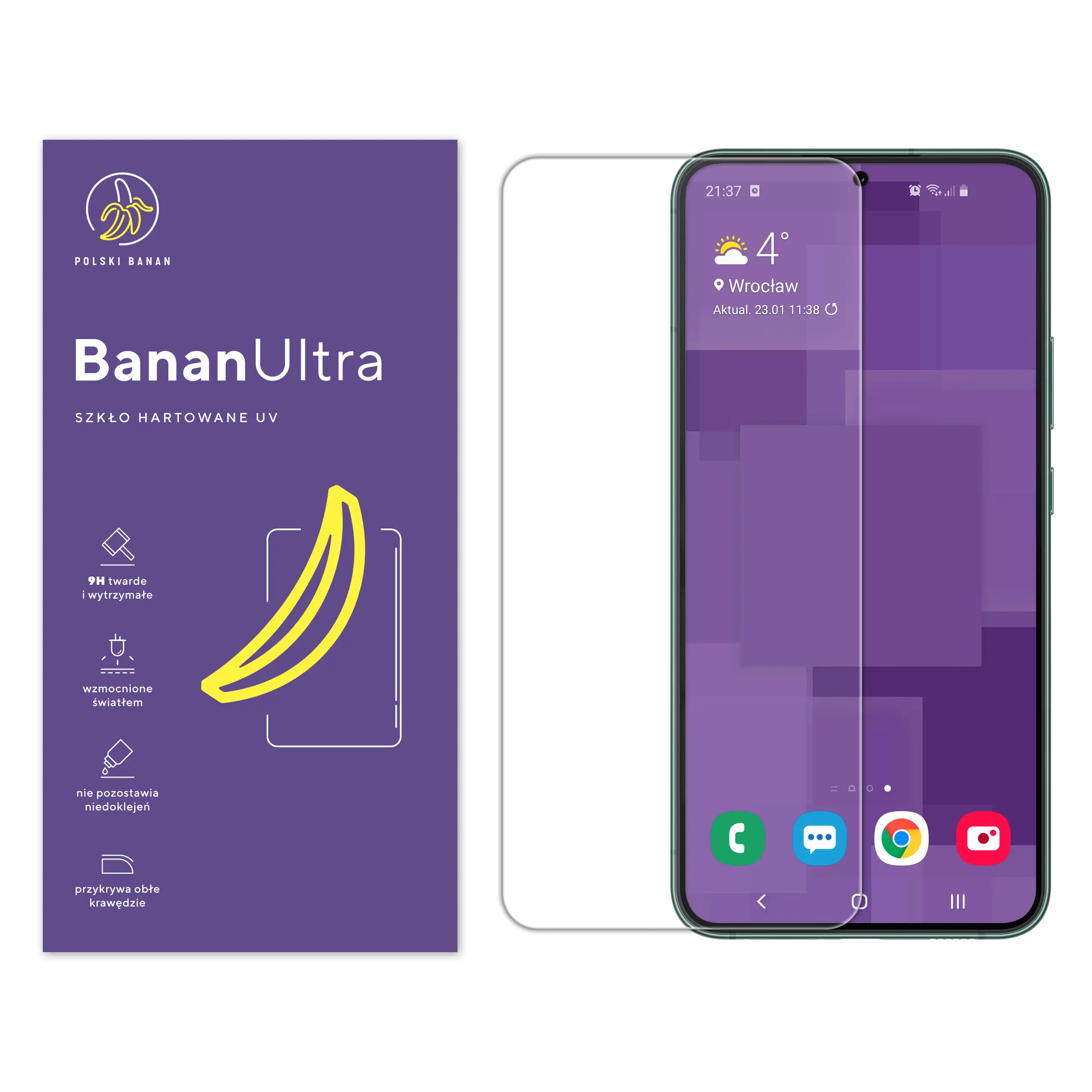 Szkło hartowane UV Polski Banan BananUltra do Samsung Galaxy S22 Plus