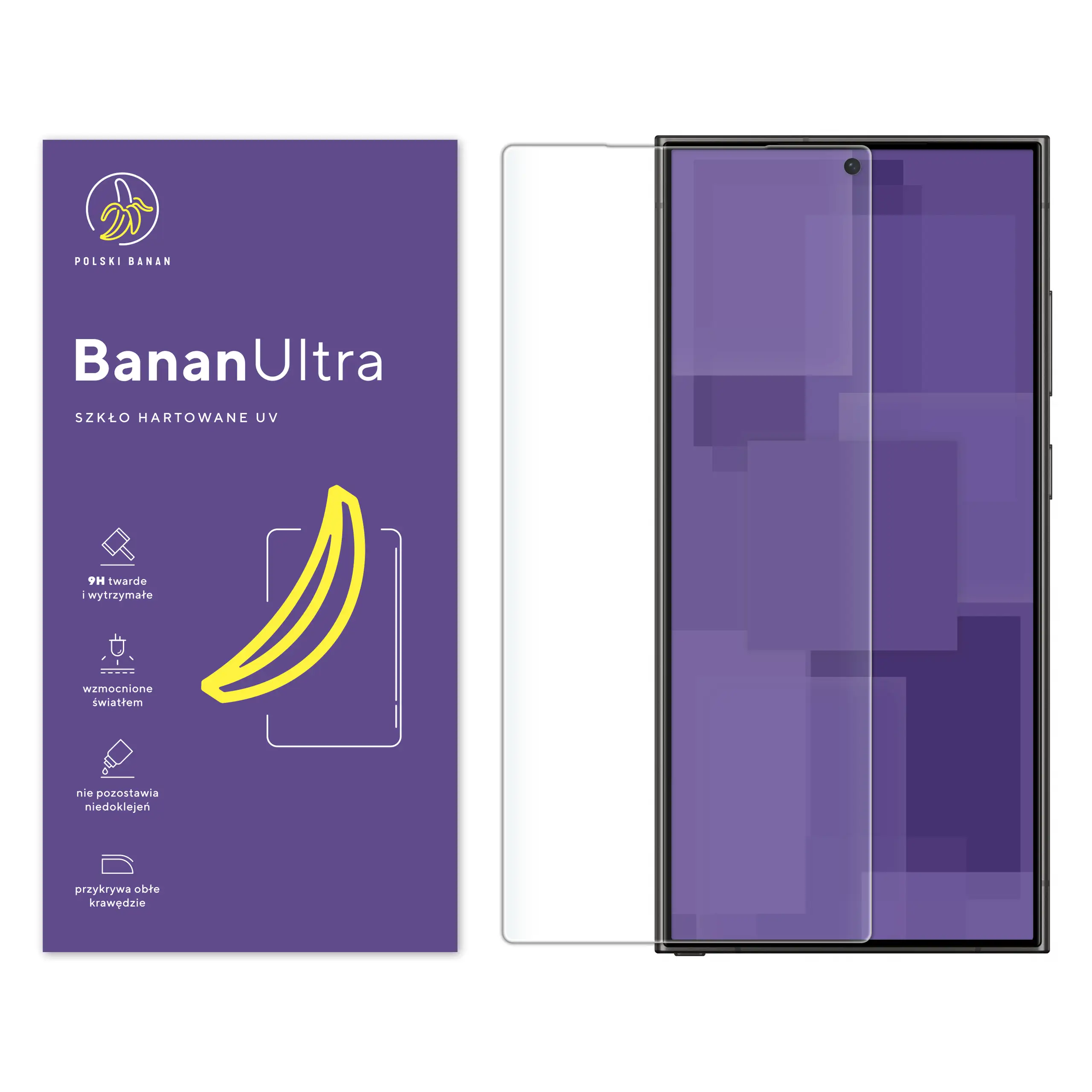 Szkło hartowane UV Polski Banan BananUltra do Samsung Galaxy S24 Ultra