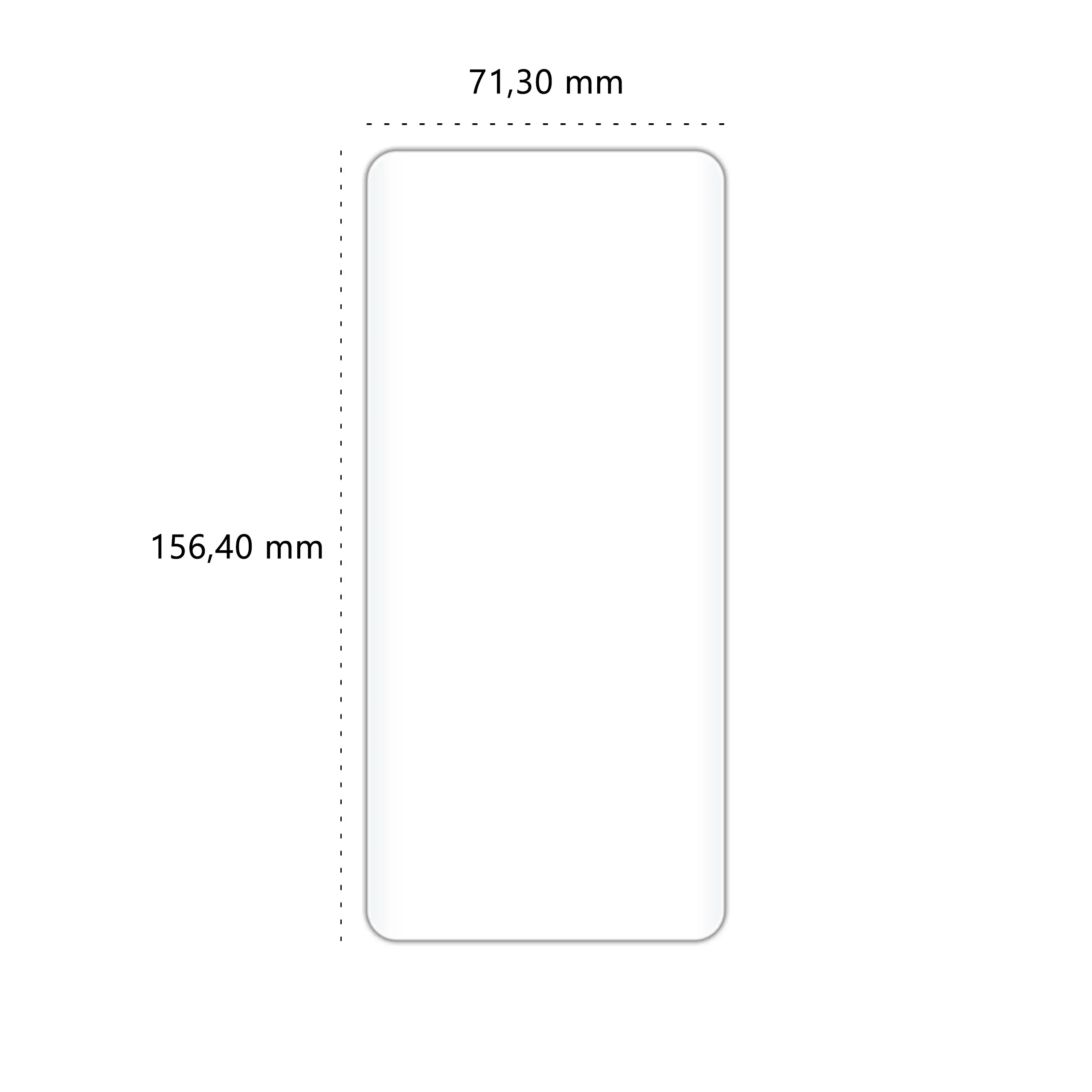 Wymiary szkła hartowanego UV Polski Banan BananUltra do telefonu Xiaomi POCO X7 5G