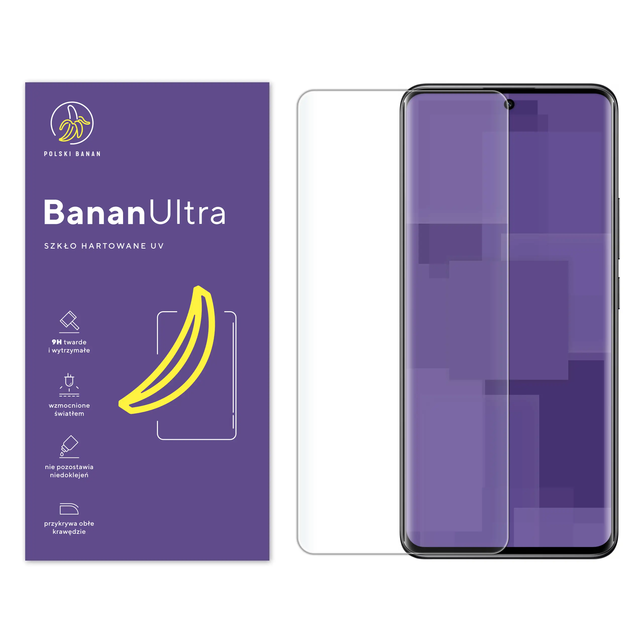Szkło hartowane UV Polski Banan BananUltra do Xiaomi Redmi Note 14 Pro Plus 5G