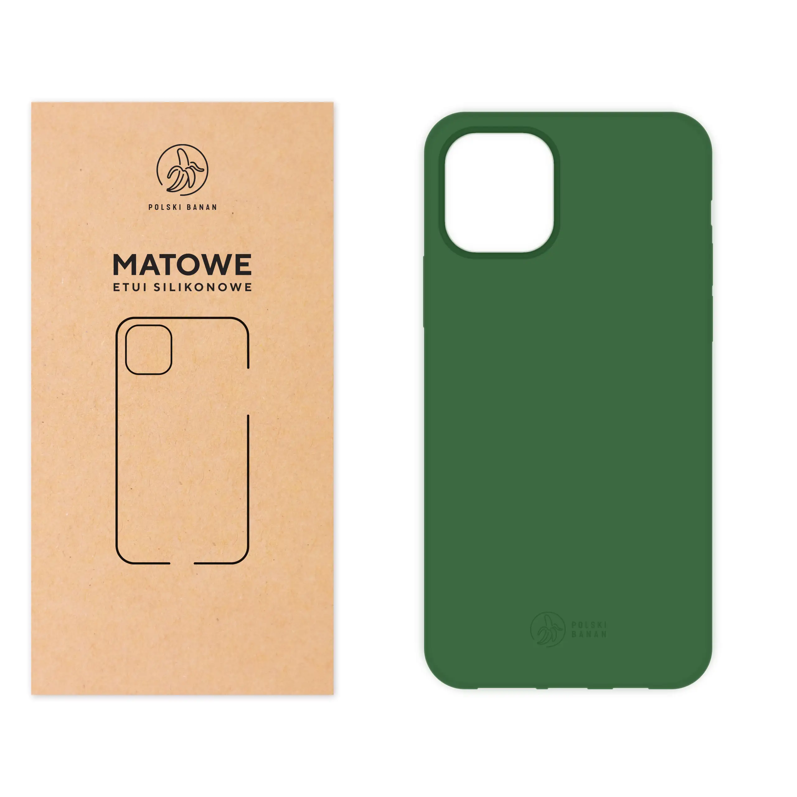 Etui silikonowe matowe butelkowe Polski Banan do Apple iPhone 11 Pro Max
