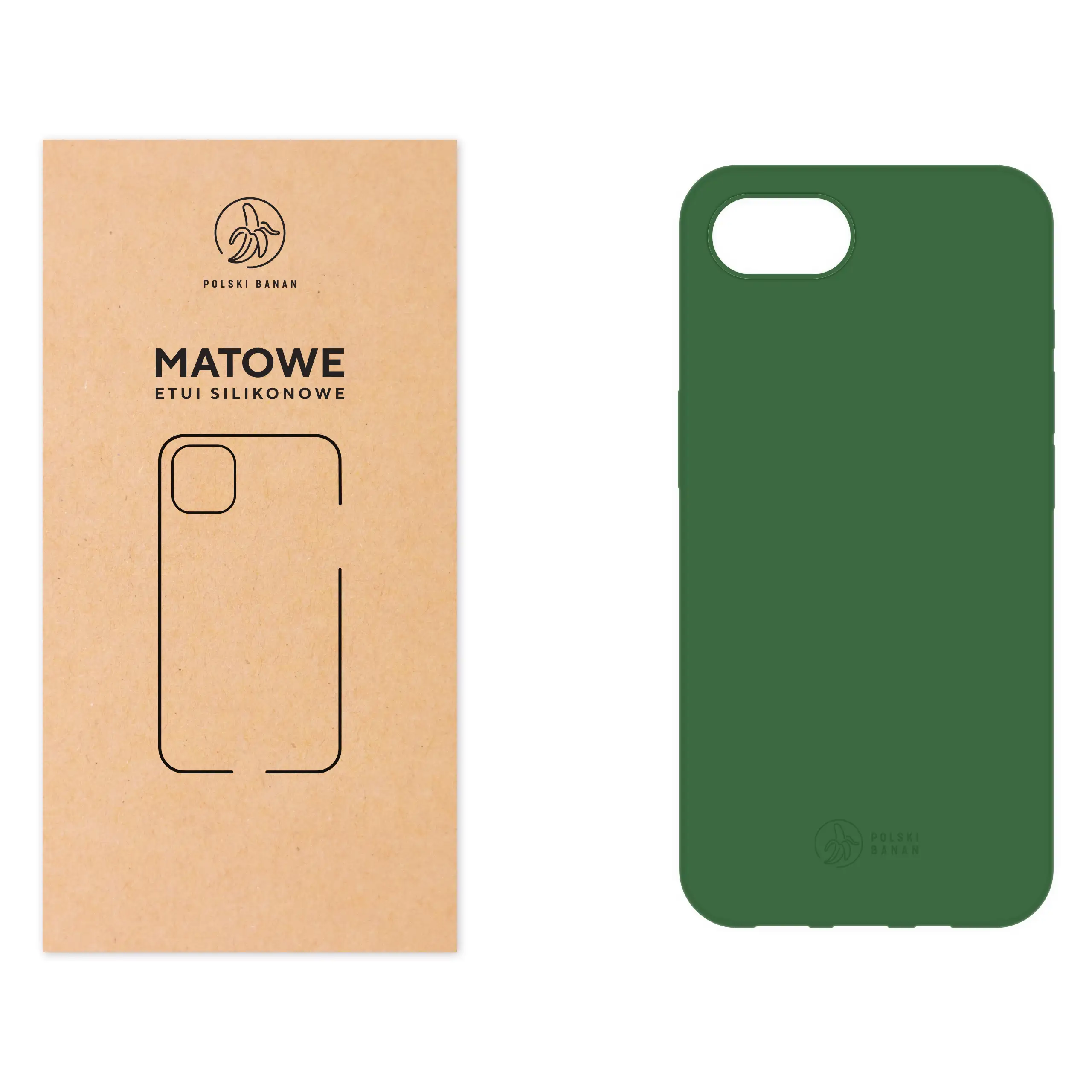 Etui silikonowe matowe butelkowe Polski Banan do Apple iPhone 16e