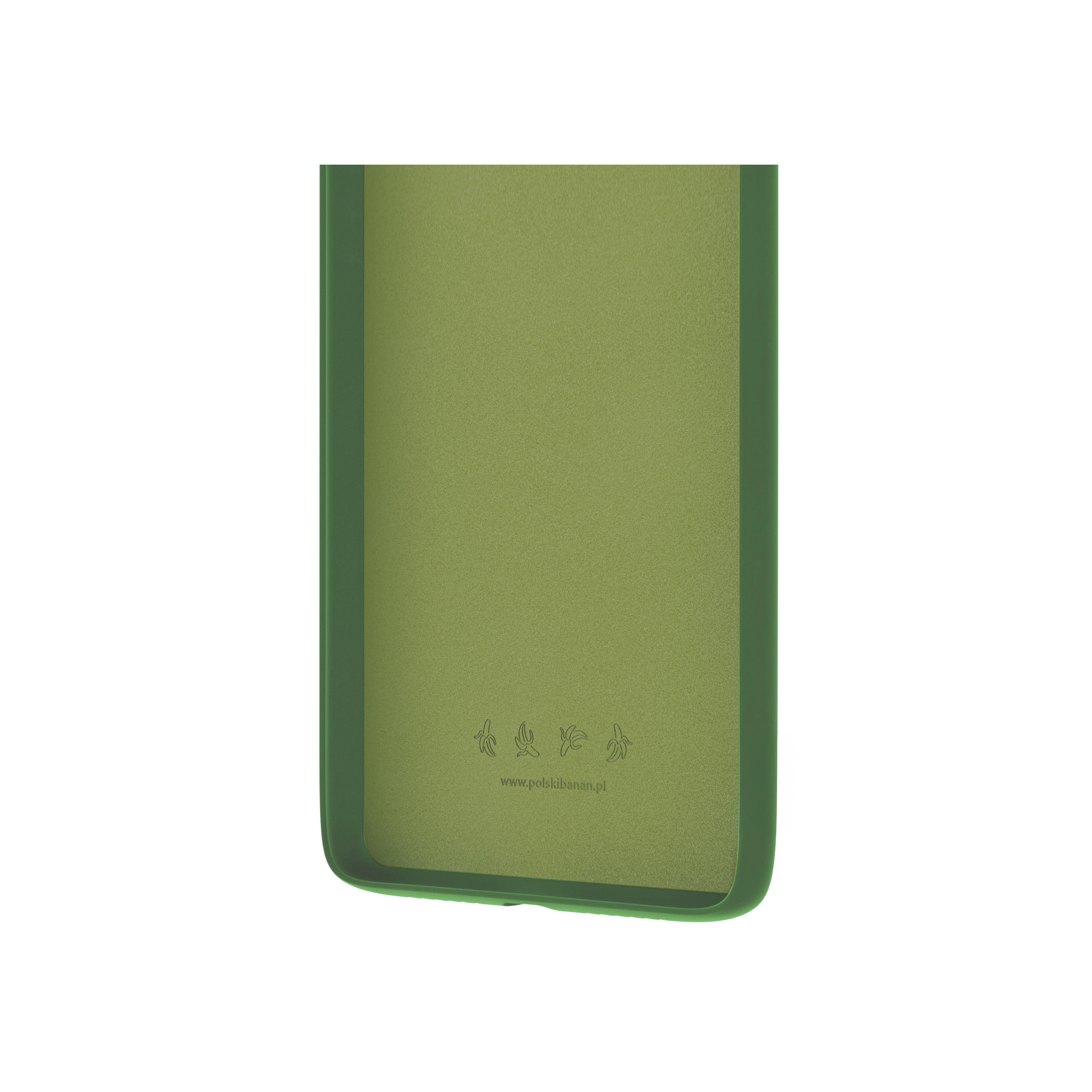 Etui silikonowe matowe butelkowe Polski Banan z widocznymi bananami wewnątrz