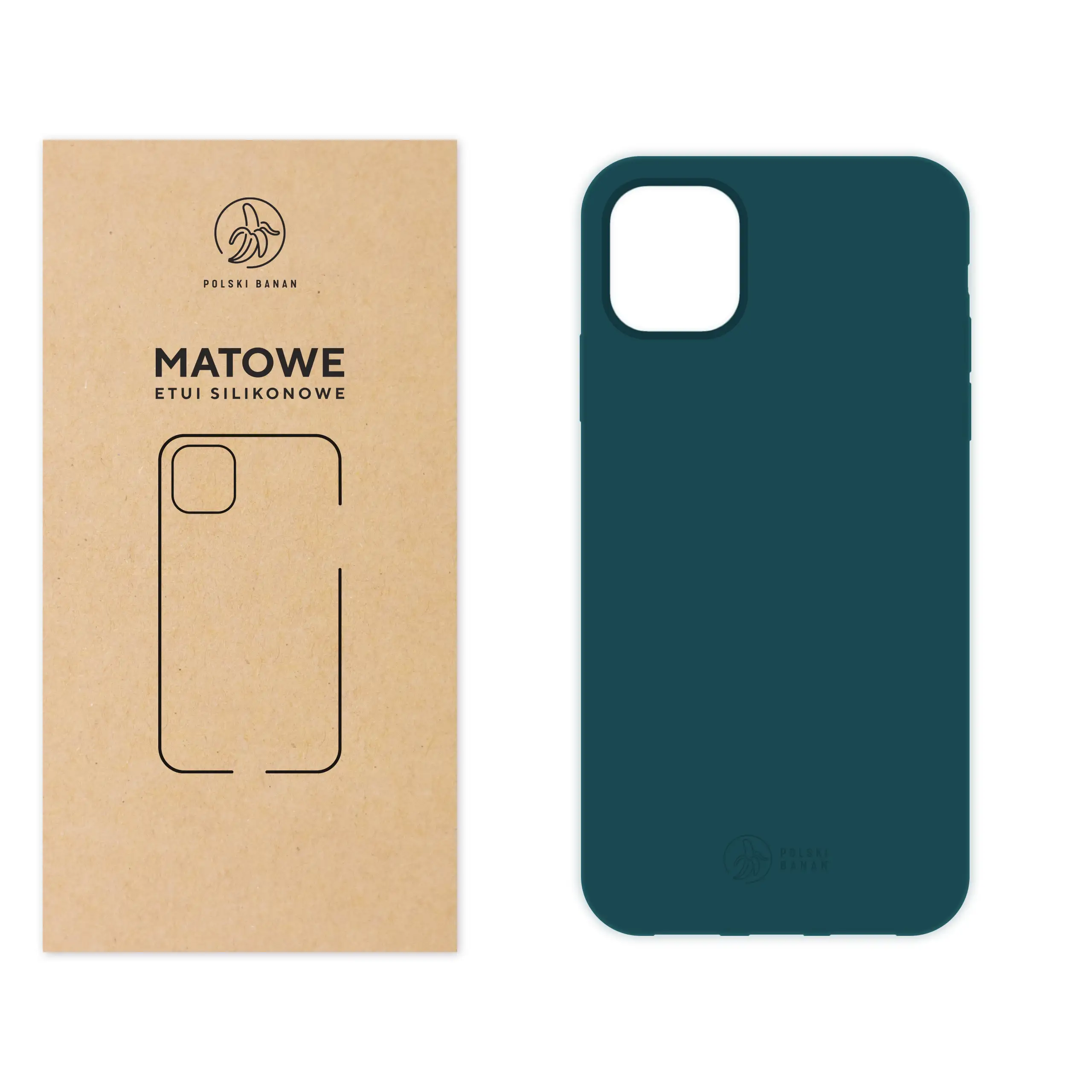 Etui silikonowe matowe morskie Polski Banan do Apple iPhone 11