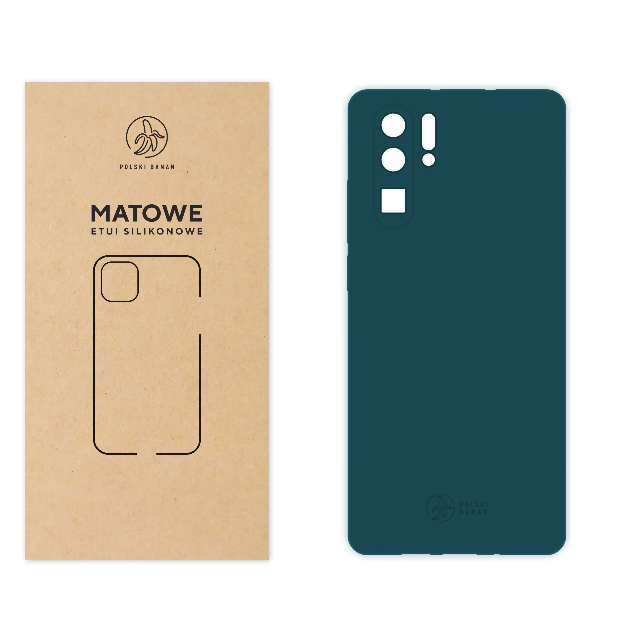 Etui silikonowe matowe morskie Polski Banan do Huawei P30 Pro