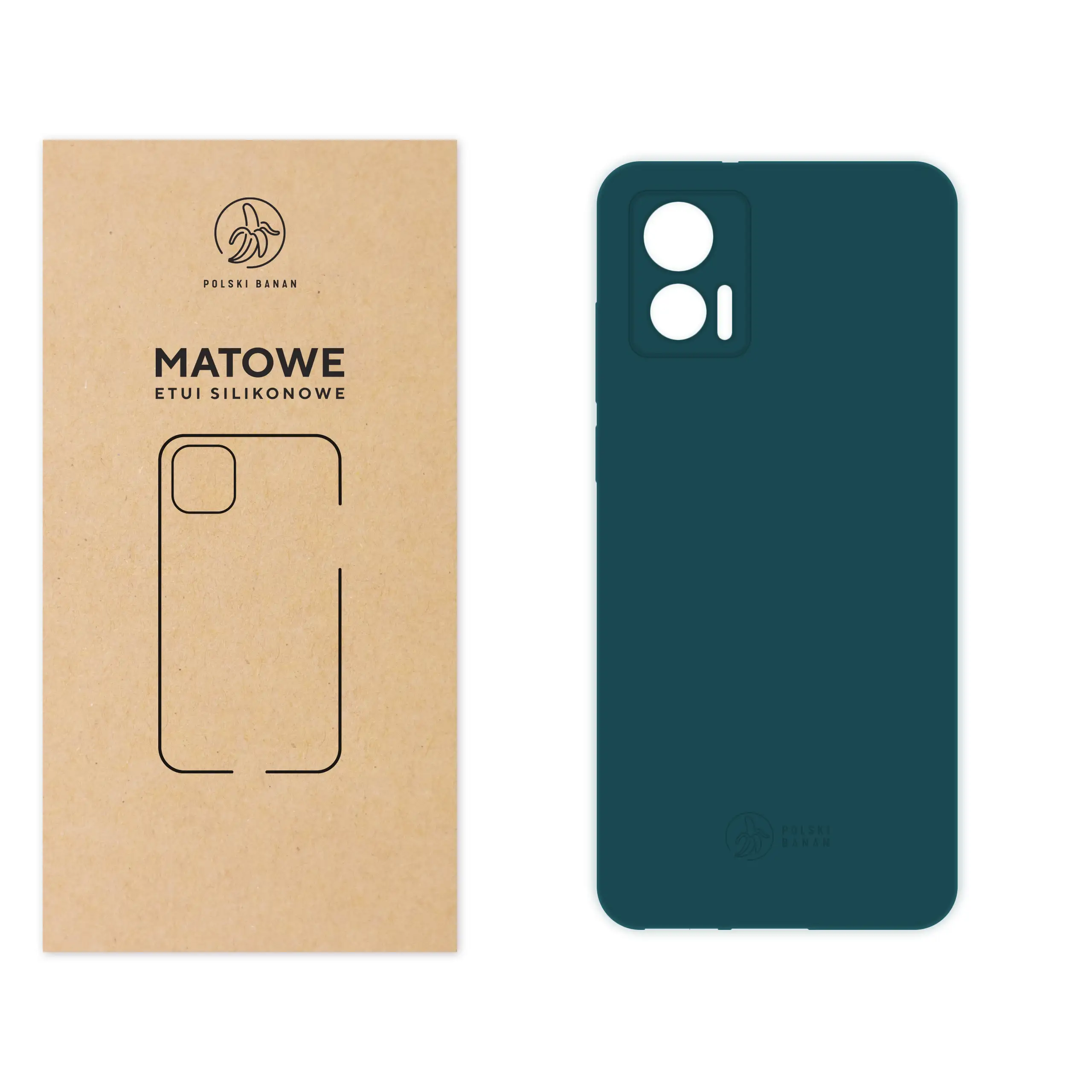 Etui silikonowe matowe morskie Polski Banan do Motorola Edge 30 Neo