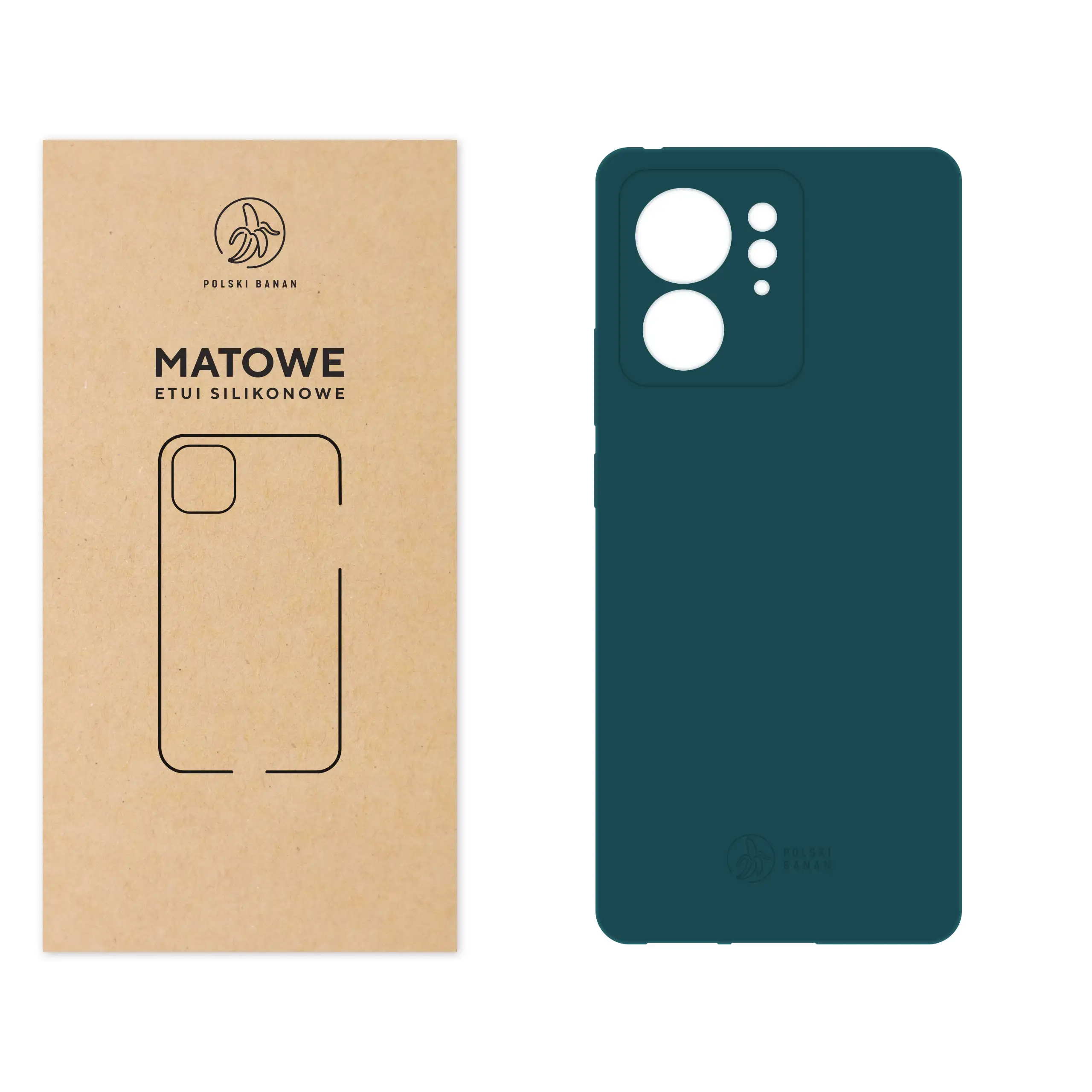 Etui silikonowe matowe morskie Polski Banan do Motorola Edge 40