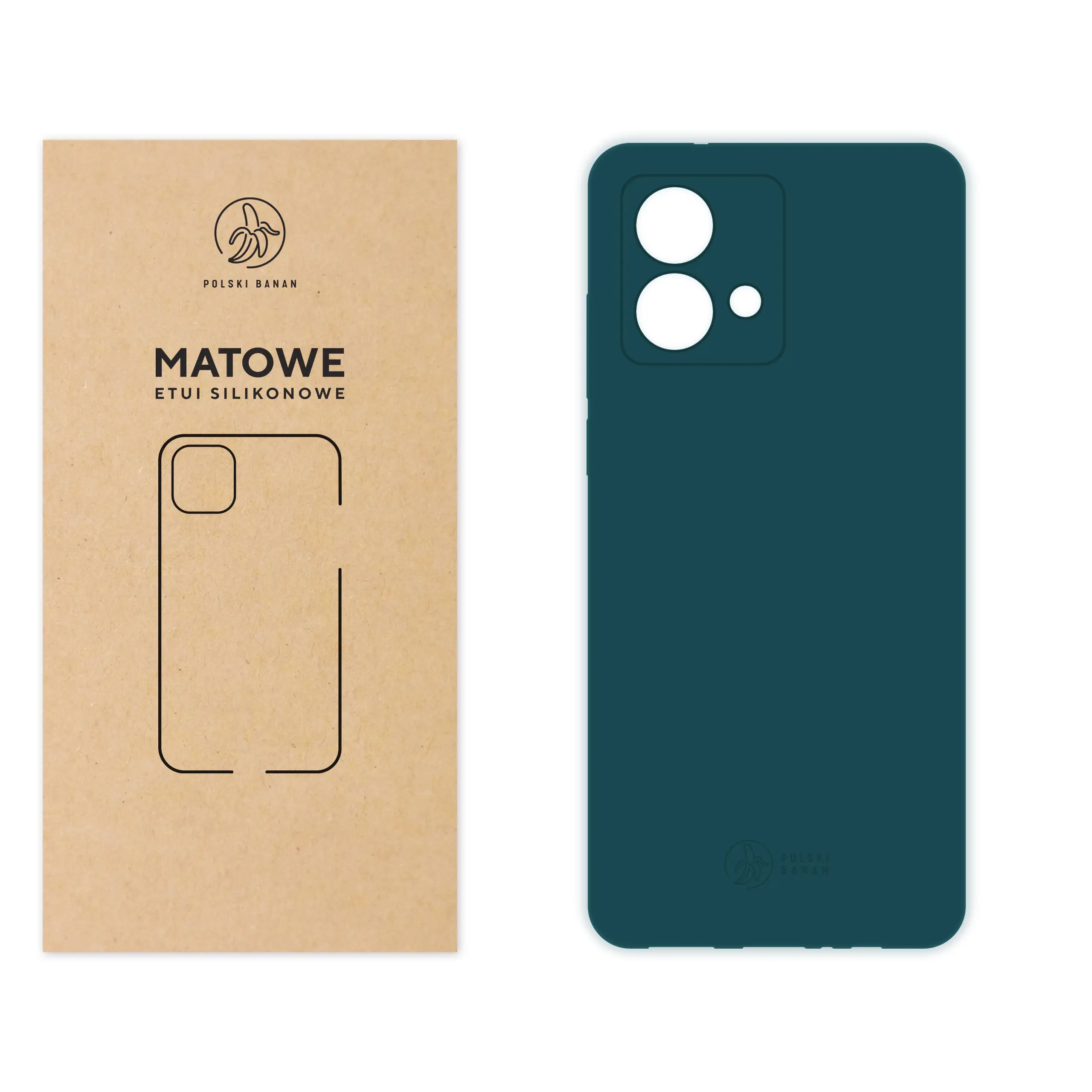 Etui silikonowe matowe morskie Polski Banan do Motorola Moto G84 5G
