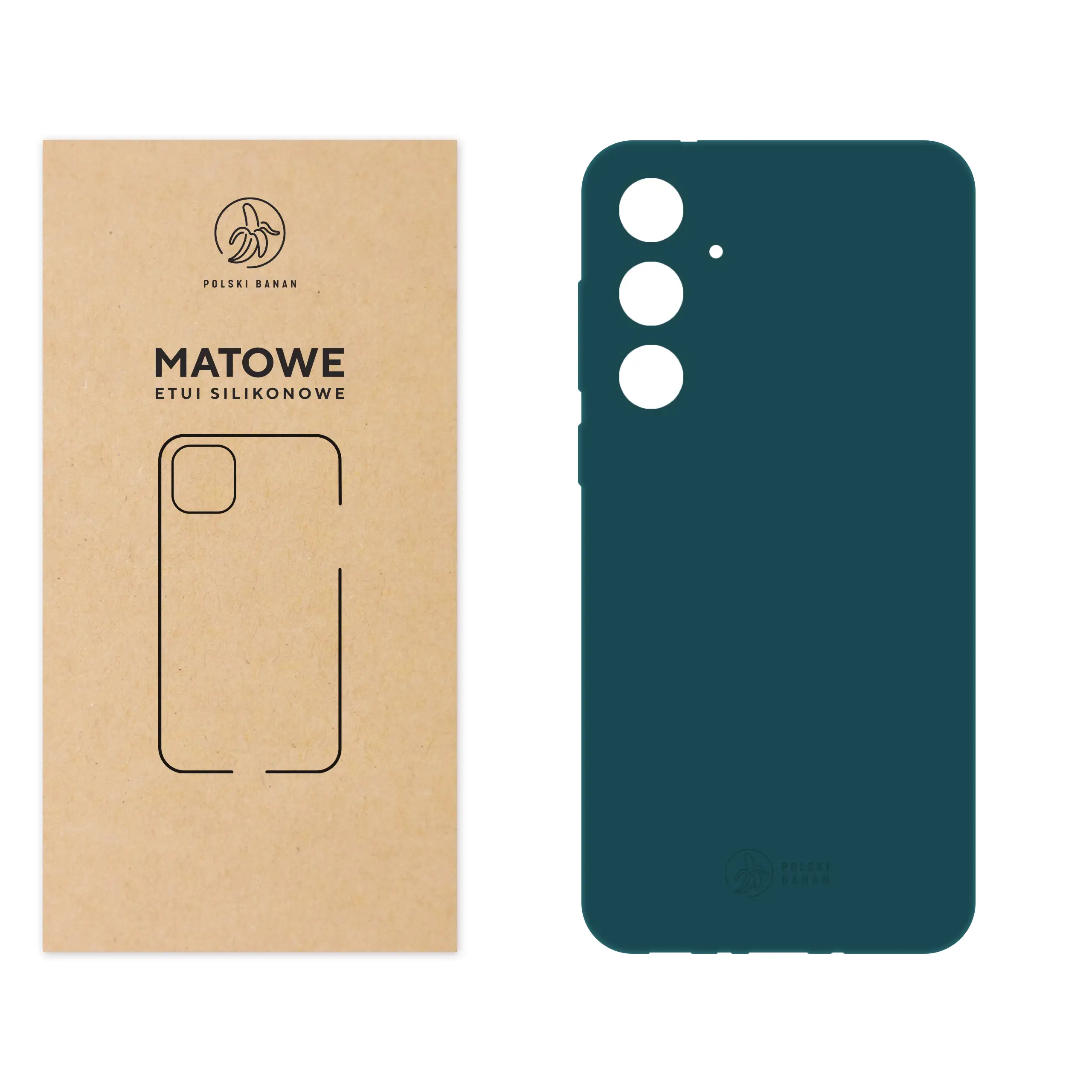 Etui silikonowe matowe morskie Polski Banan do Samsung Galaxy A35