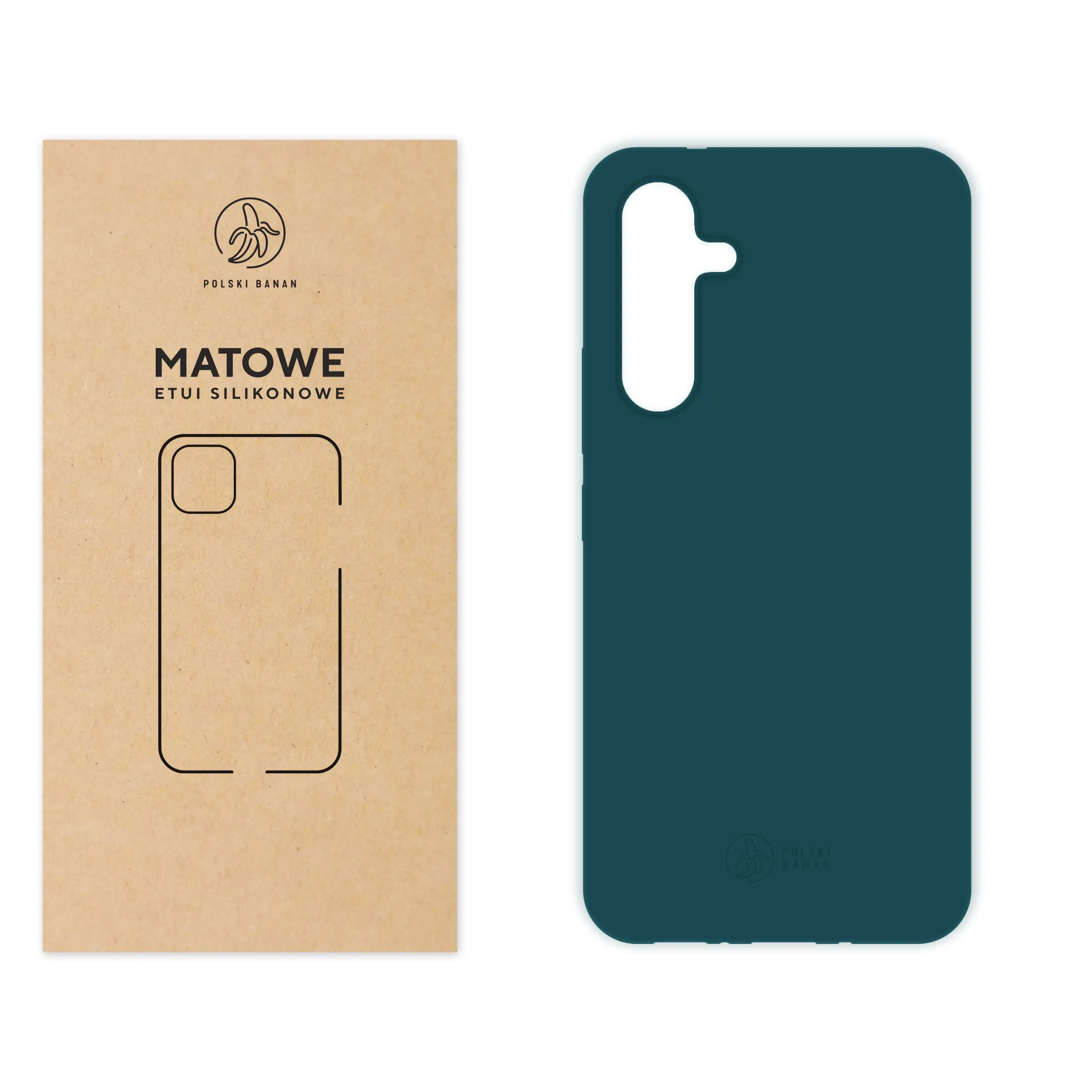 Etui silikonowe matowe morskie Polski Banan do Samsung Galaxy A54