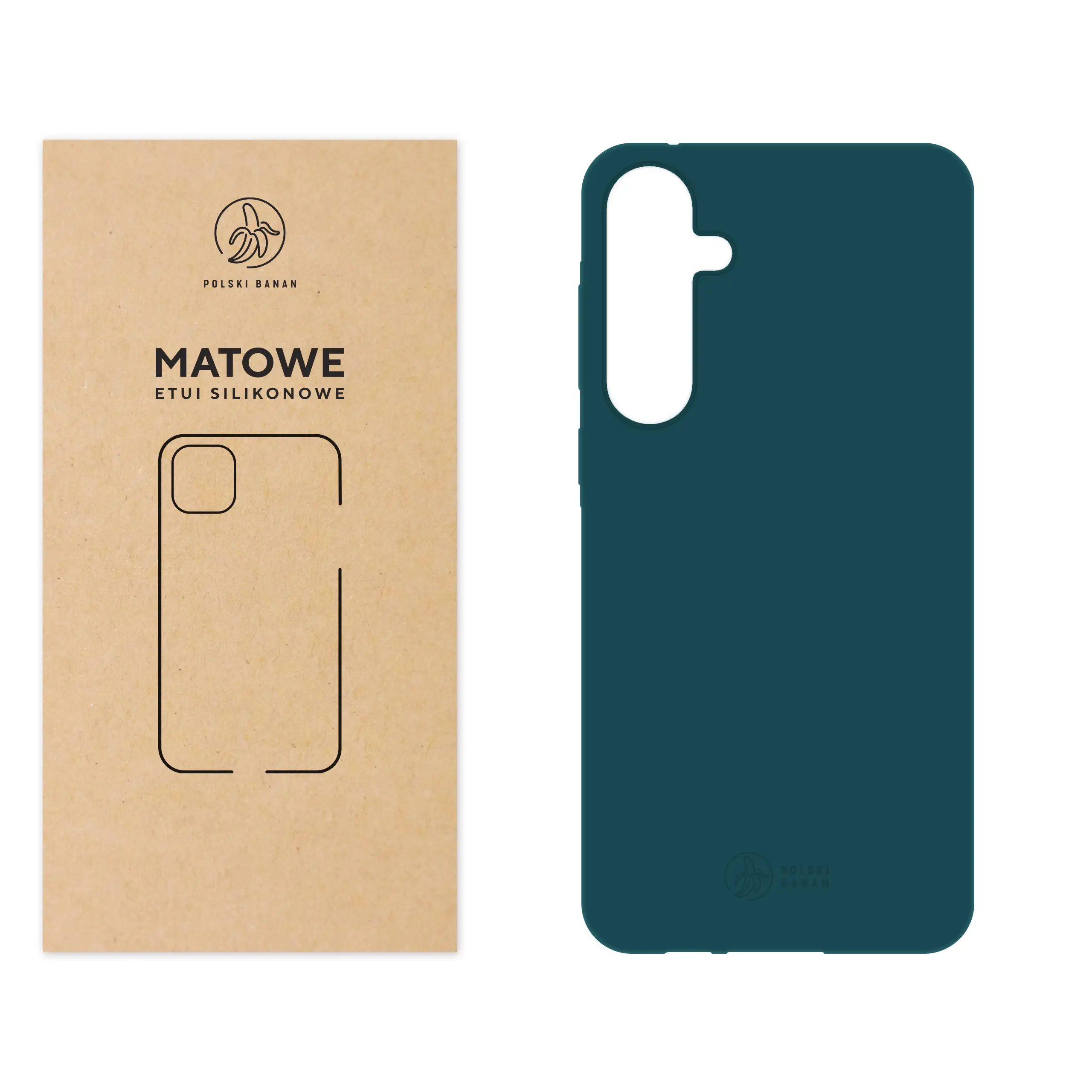 Etui silikonowe matowe morskie Polski Banan do Samsung Galaxy A55 5G