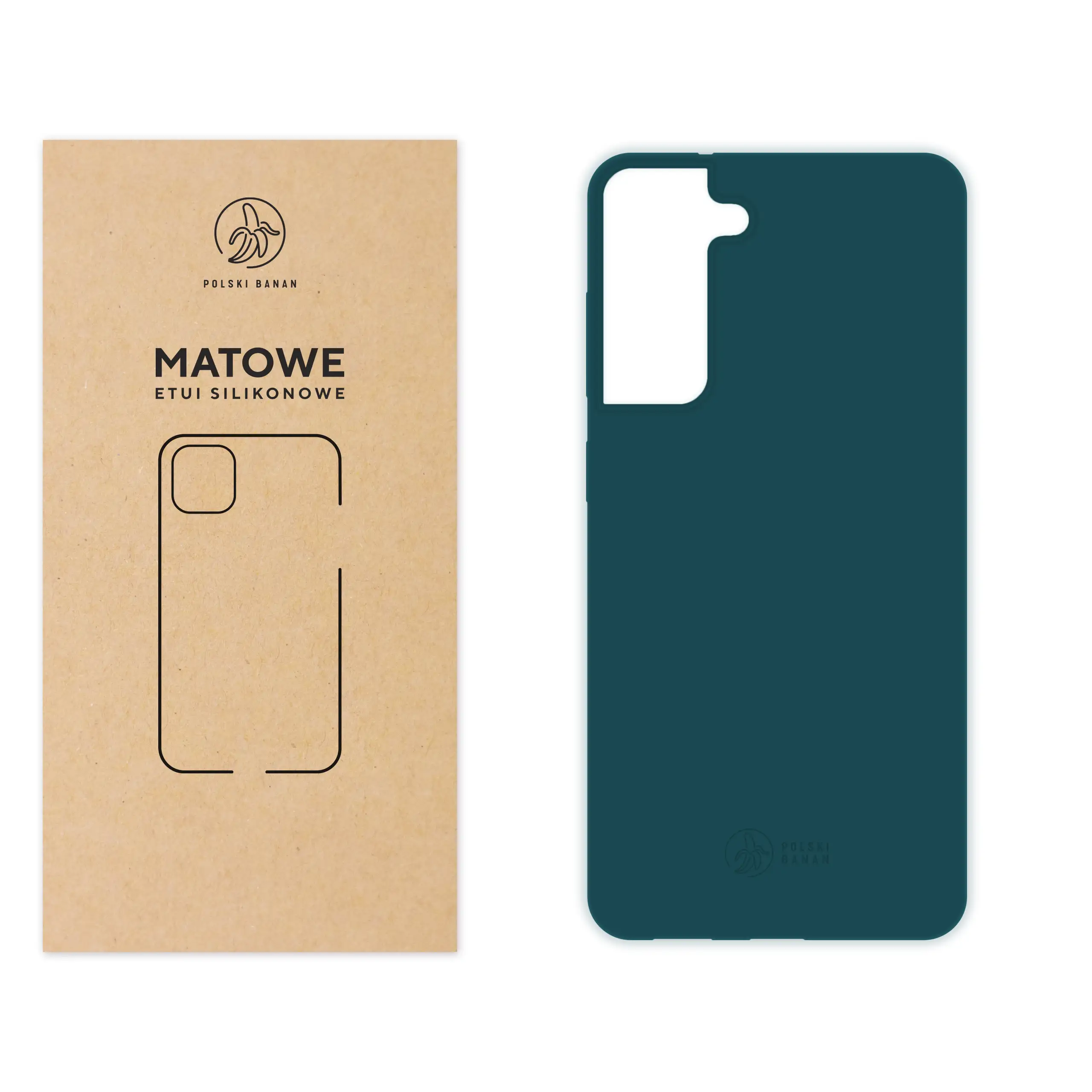 Etui silikonowe matowe morskie Polski Banan do Samsung Galaxy S21 FE