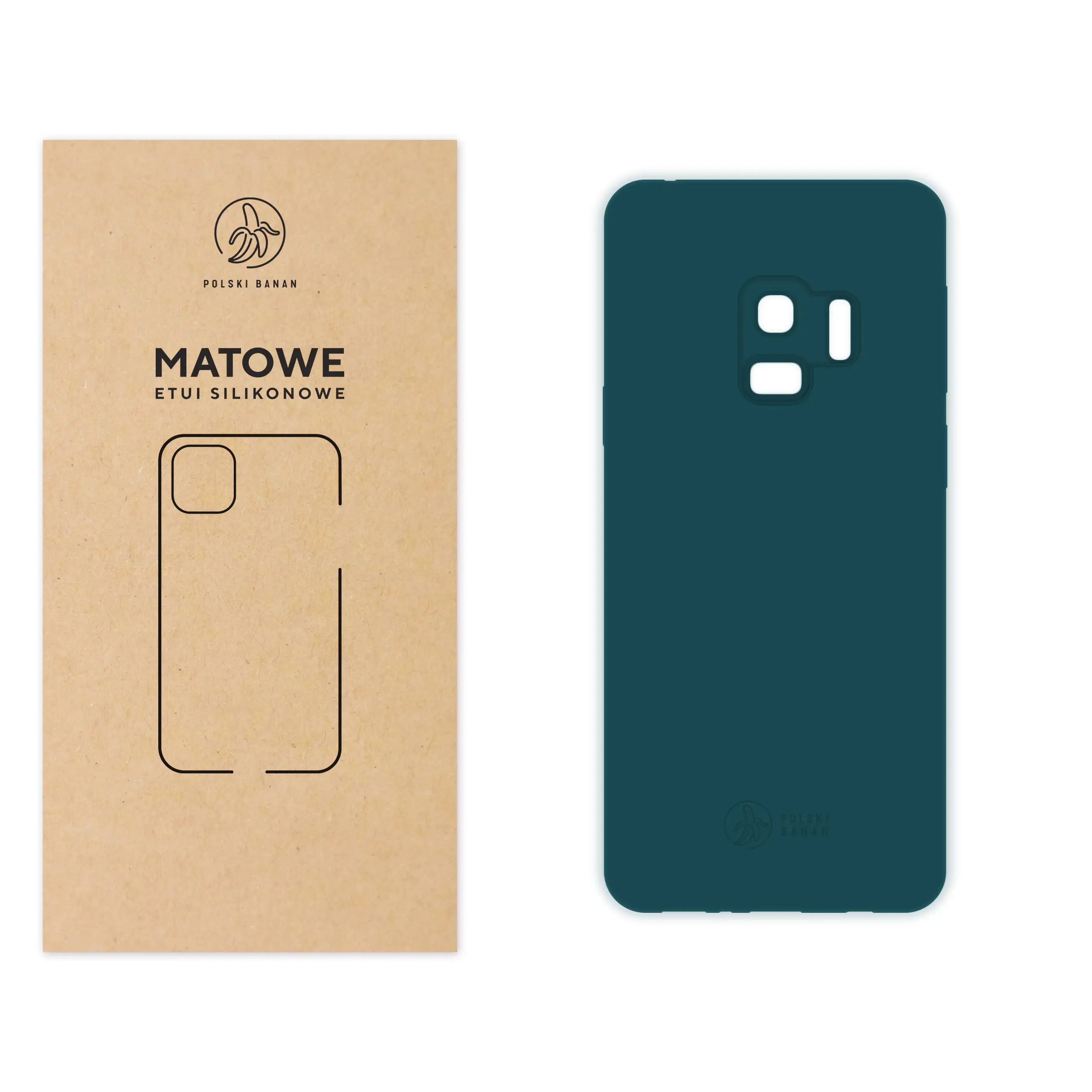 Etui silikonowe matowe morskie Polski Banan do Samsung Galaxy S9