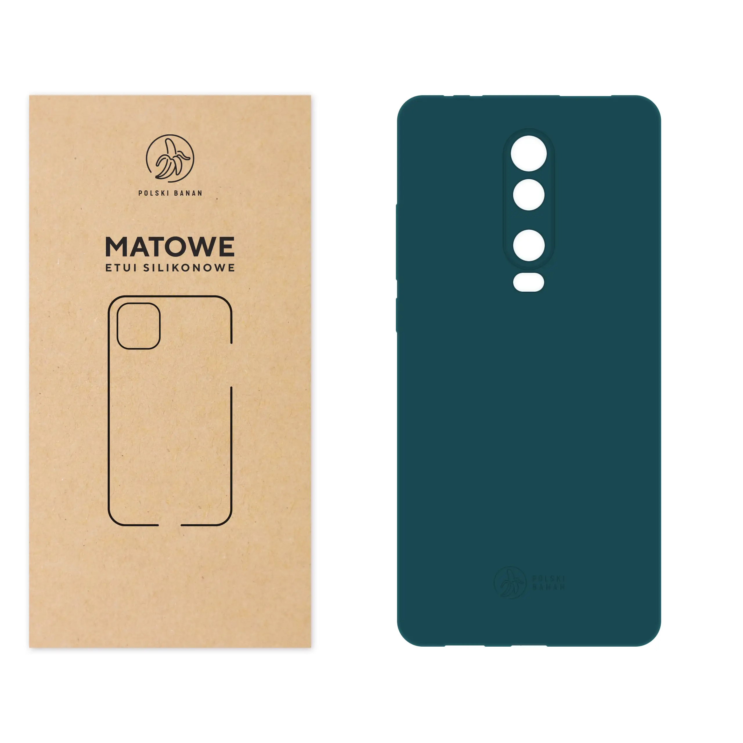 Etui silikonowe matowe morskie Polski Banan do Xiaomi Mi 9T