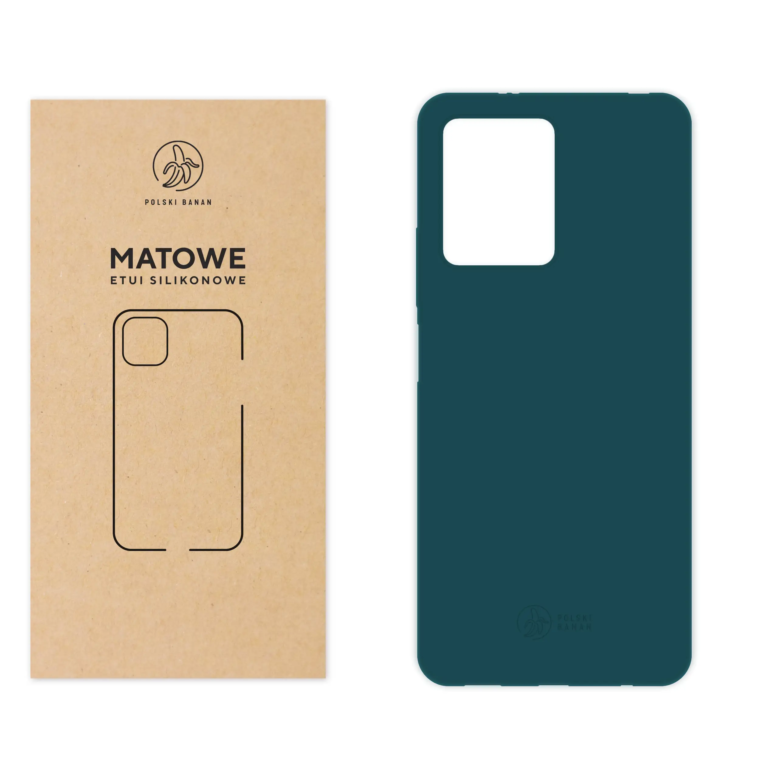 Etui silikonowe matowe morskie Polski Banan do Xiaomi Redmi Note 12 4G