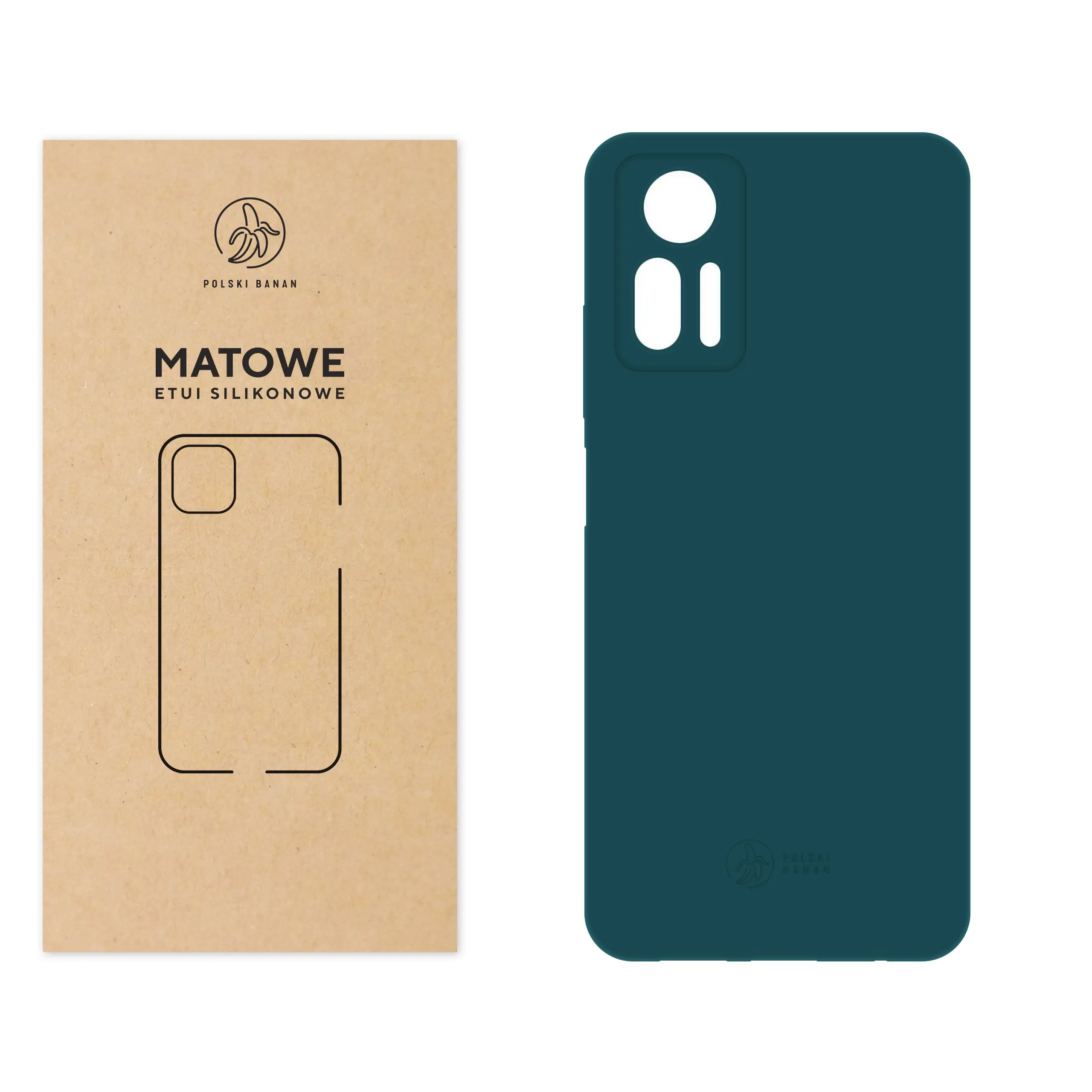 Etui silikonowe matowe morskie Polski Banan do Xiaomi Redmi Note 12S