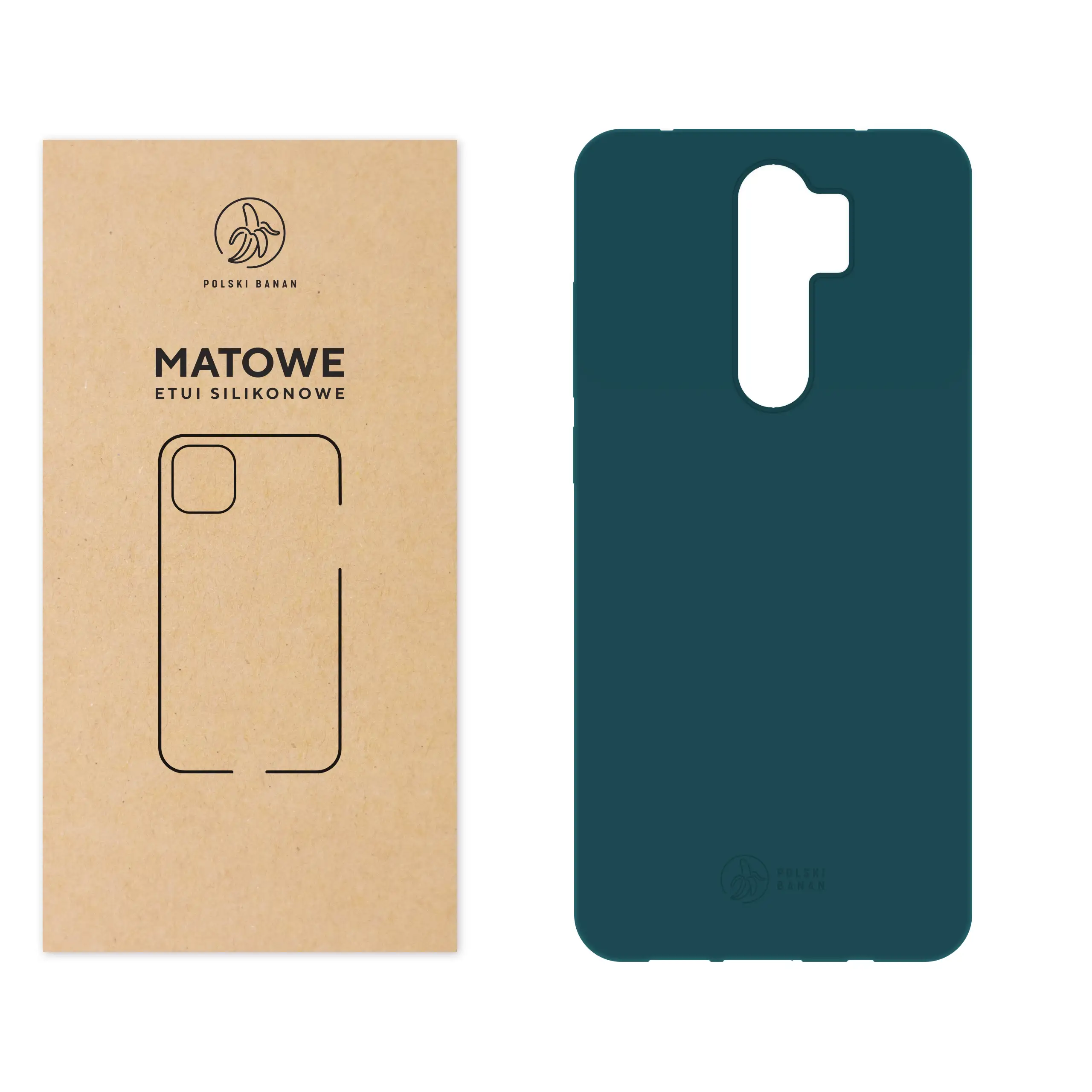 Etui silikonowe matowe morskie Polski Banan do Xiaomi Redmi Note 8 Pro