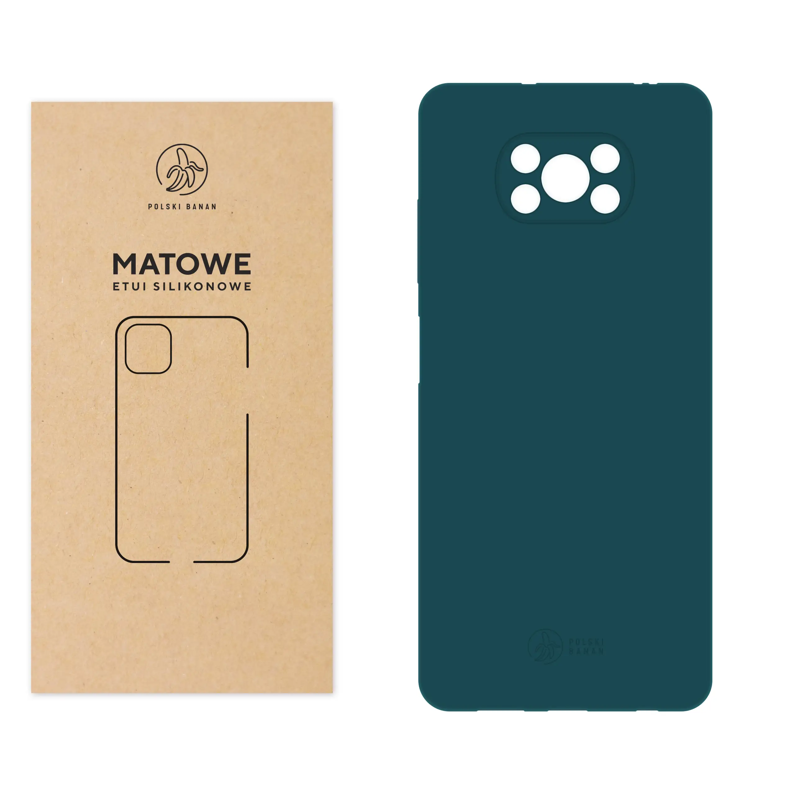 Etui silikonowe matowe morskie Polski Banan do Xiaomi POCO X3 NFC / X3 Pro