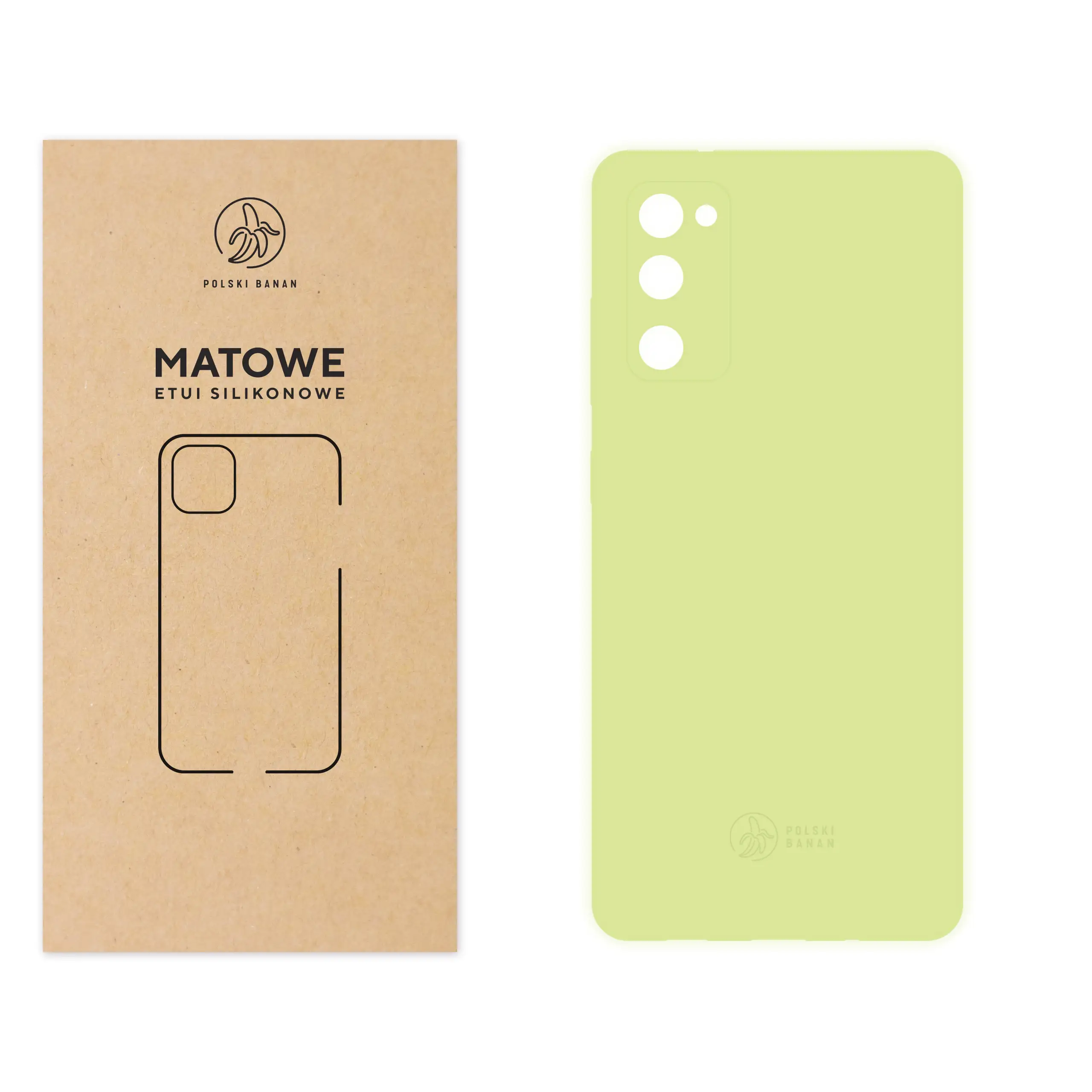 Etui silikonowe matowe pistacjowe Polski Banan do Samsung Galaxy S20 FE